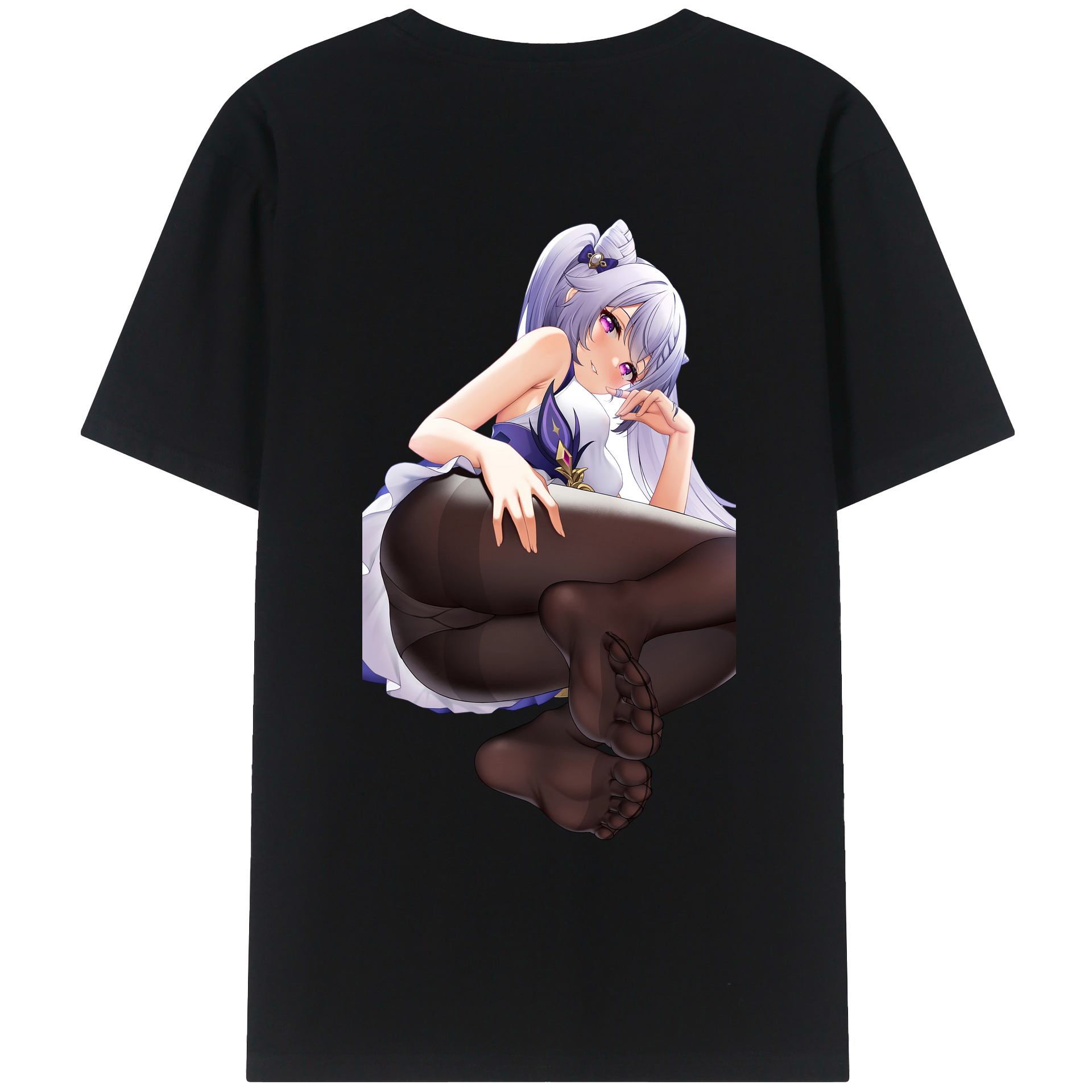 げんし神 刻晴 こくせい genshin Kokusei レディース半袖Tシャツ(バックプリント)
