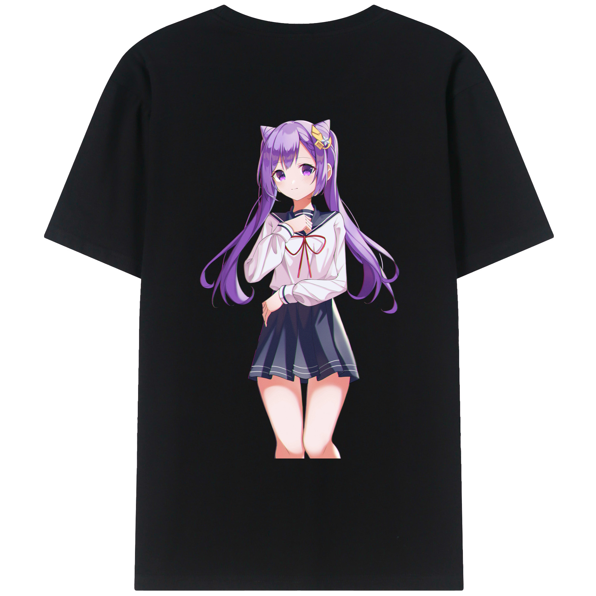 げんし神 刻晴 こくせい genshin Kokusei レディース半袖Tシャツ(バックプリント)