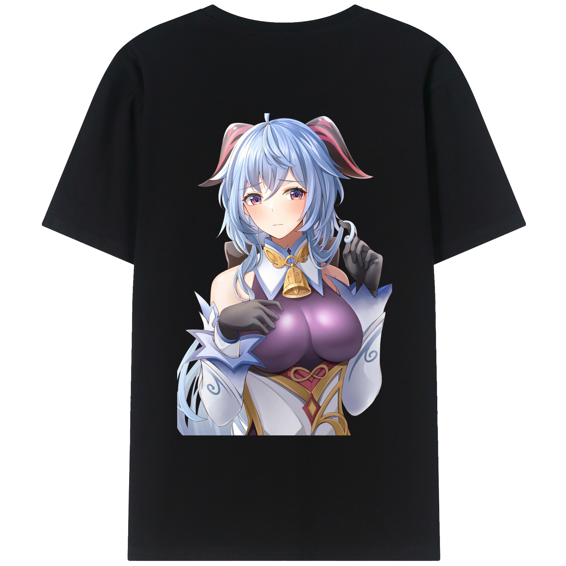 げんし神 甘雨 かんう genshin Ganyu レディース半袖Tシャツ(バックプリント)