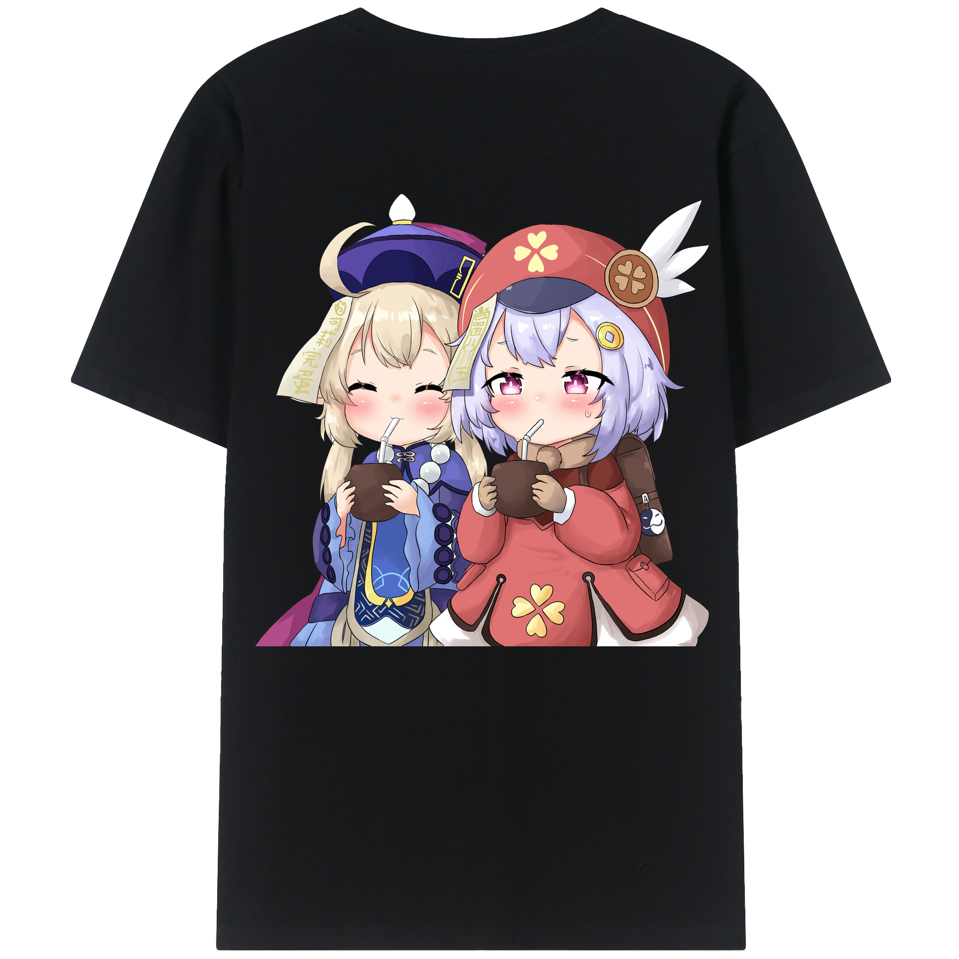 げんし神 七七 なな  genshin Nana レディース半袖Tシャツ(バックプリント)