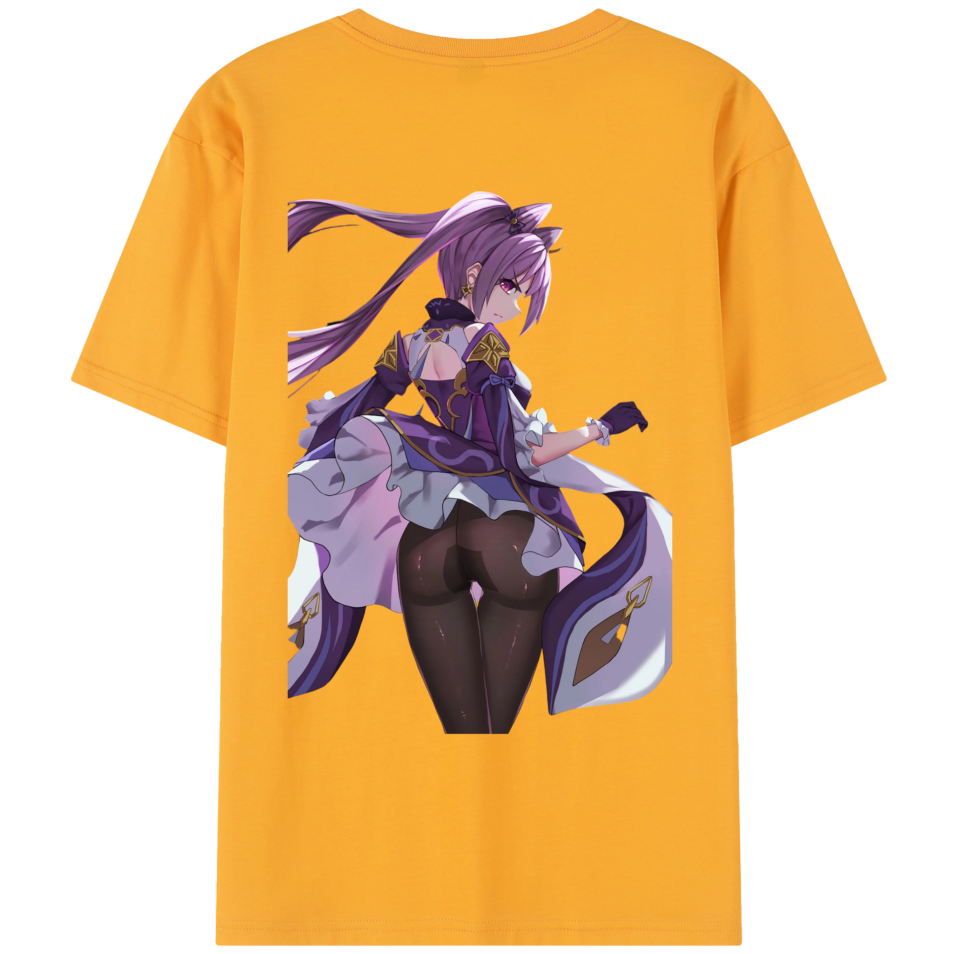 げんし神 刻晴 こくせい genshin Kokusei レディース半袖Tシャツ(バックプリント)