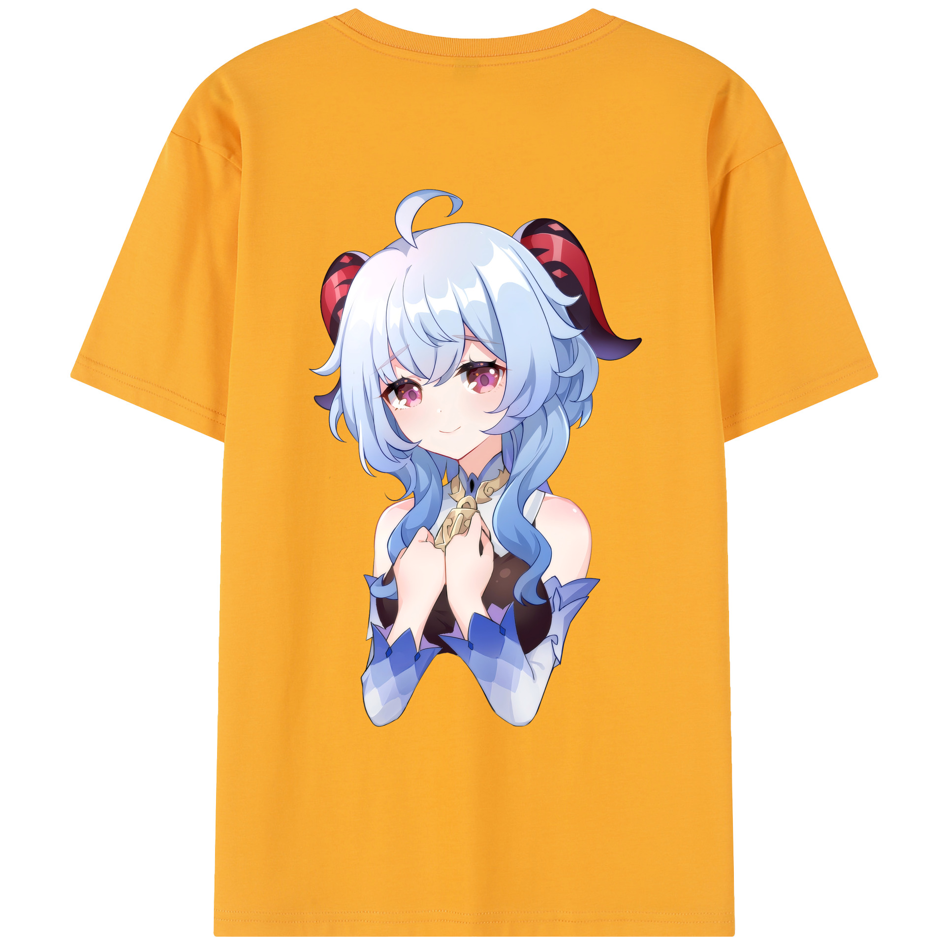 げんし神 甘雨 かんう genshin Ganyu レディース半袖Tシャツ(バックプリント)
