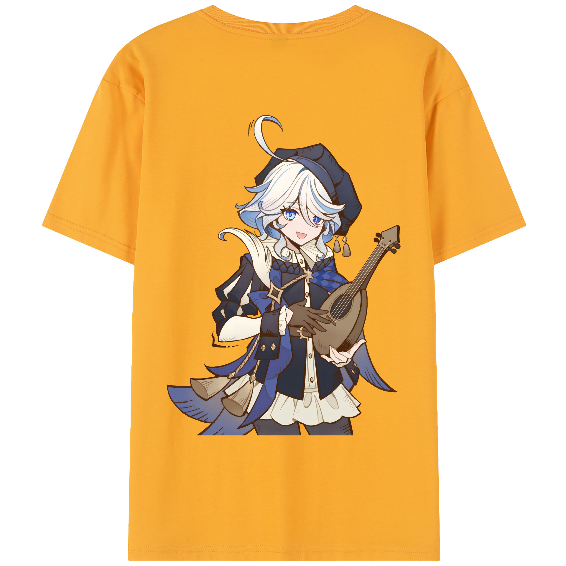 げんし神 フリーナ genshin Furina レディース半袖Tシャツ(バックプリント)
