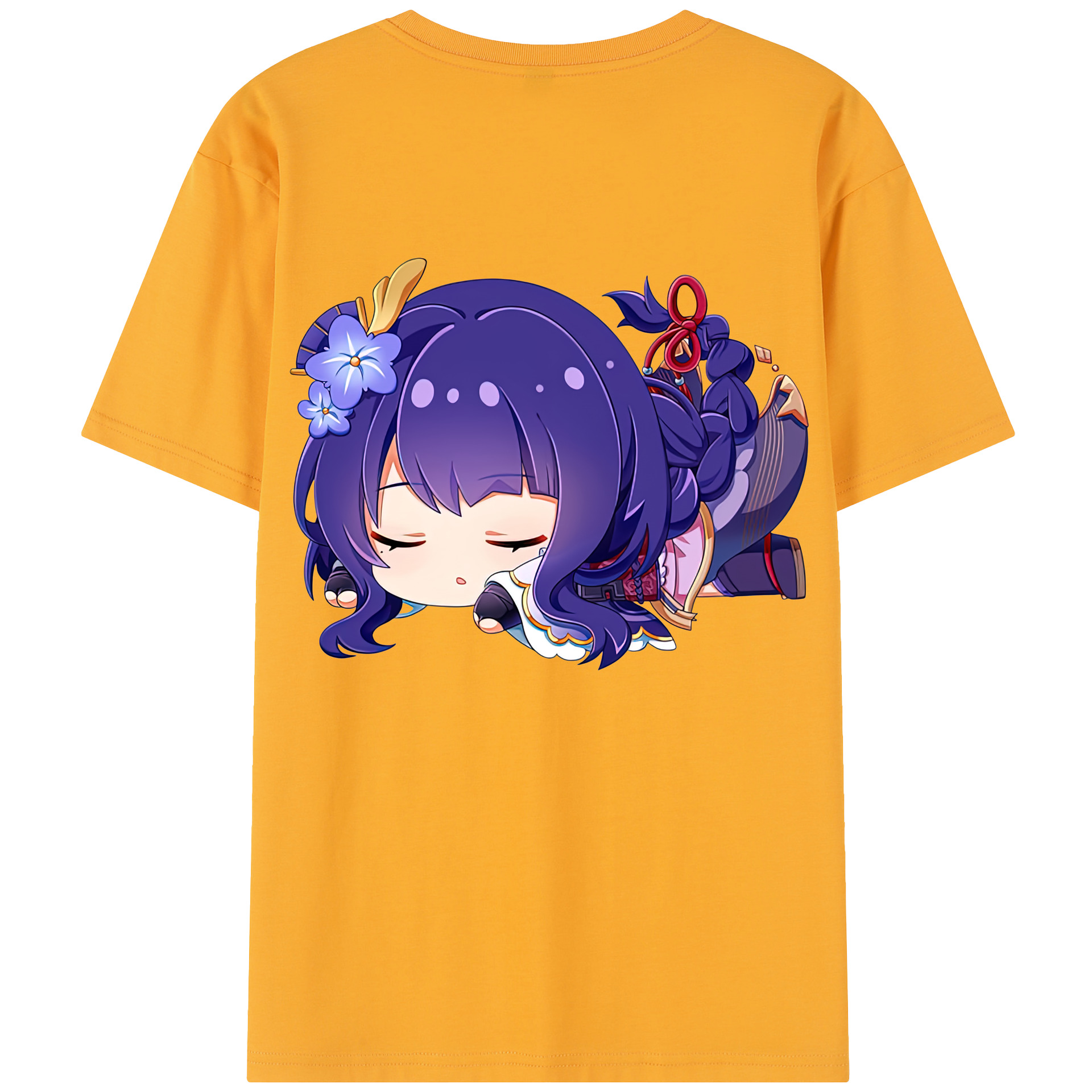 げんし神 雷電将軍 らいでんしょうぐん genshin Raiden Shogun レディース半袖Tシャツ(バックプリント)