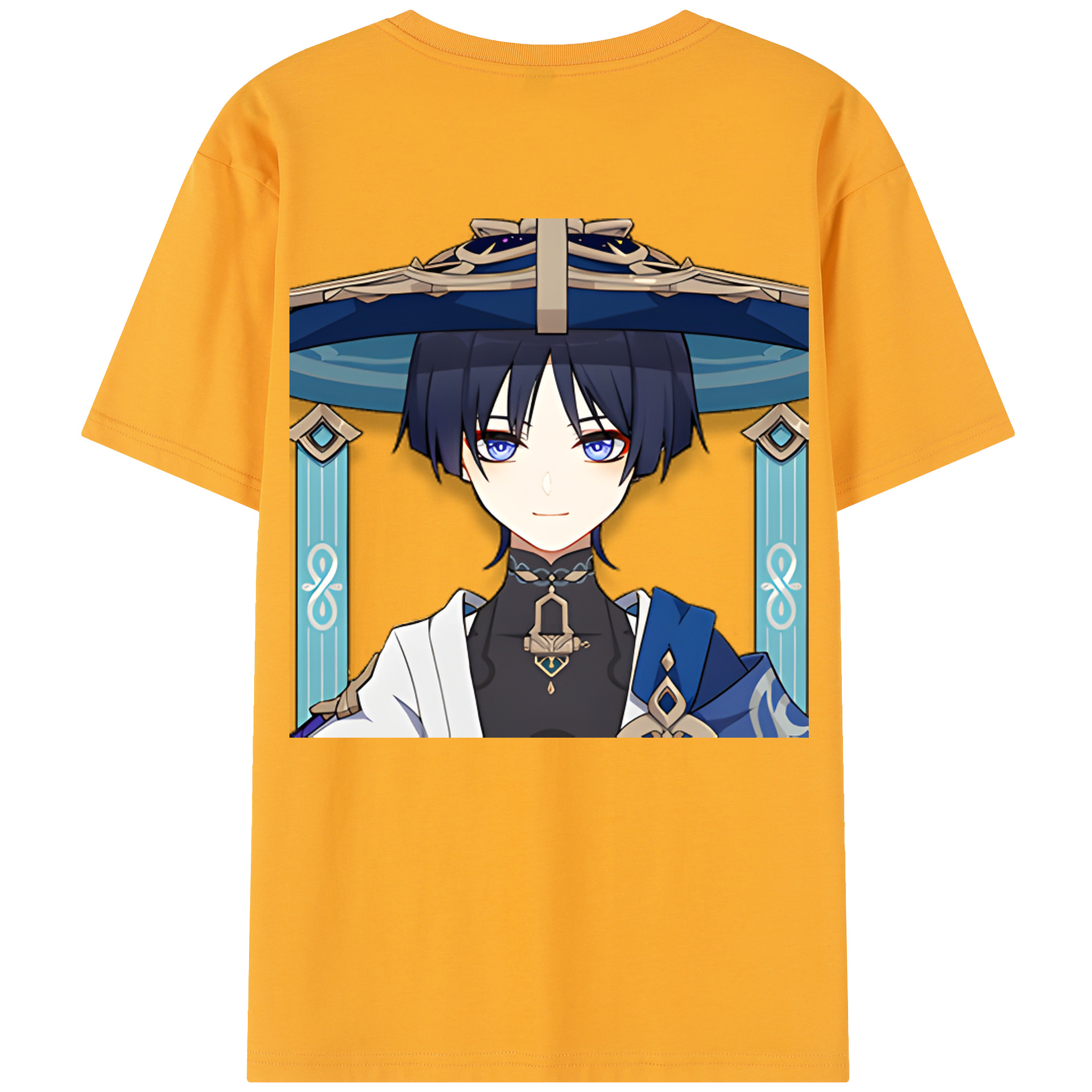げんし神 さんペい genshin Sanpei レディース半袖Tシャツ(バックプリント)