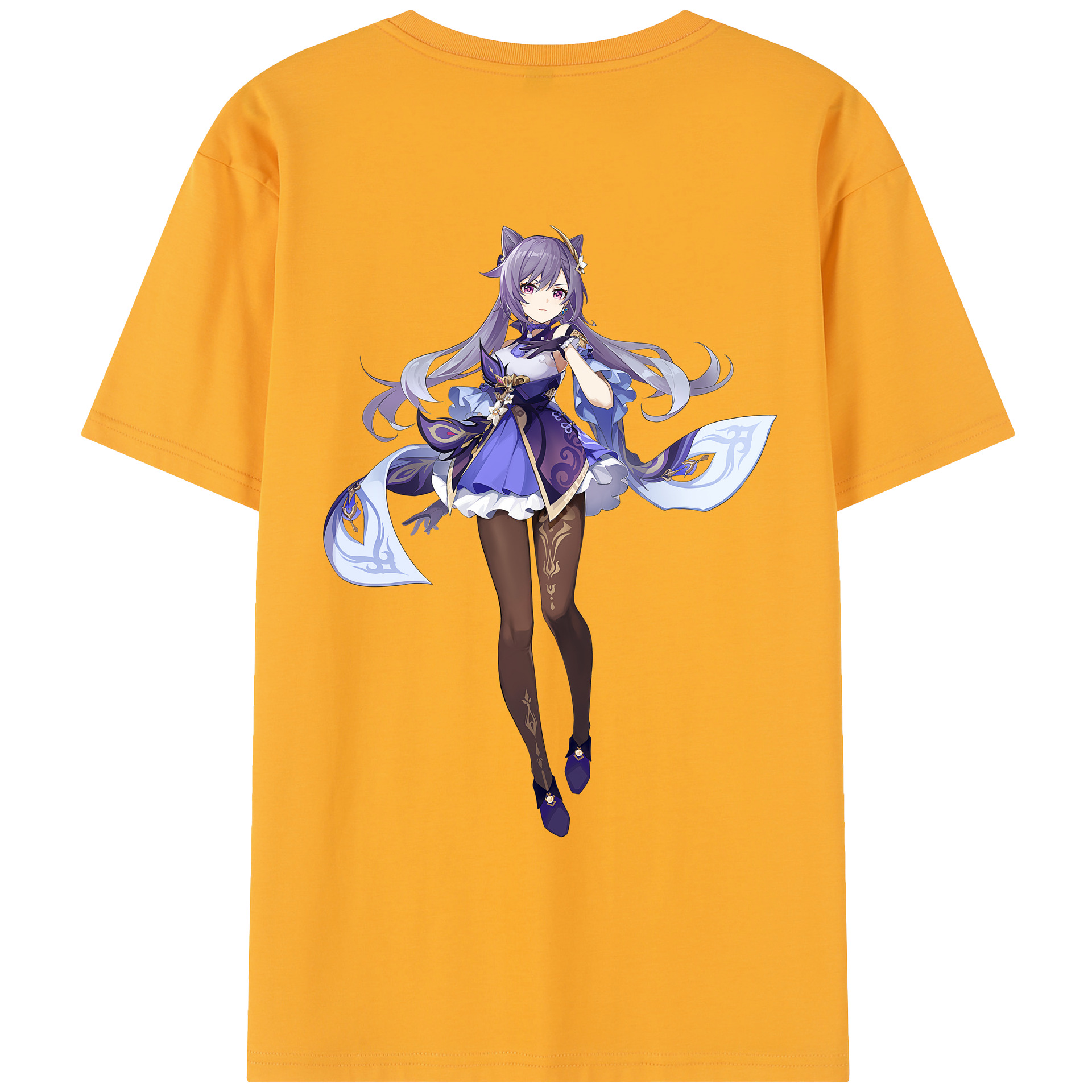 げんし神 刻晴 こくせい genshin Kokusei レディース半袖Tシャツ(バックプリント)