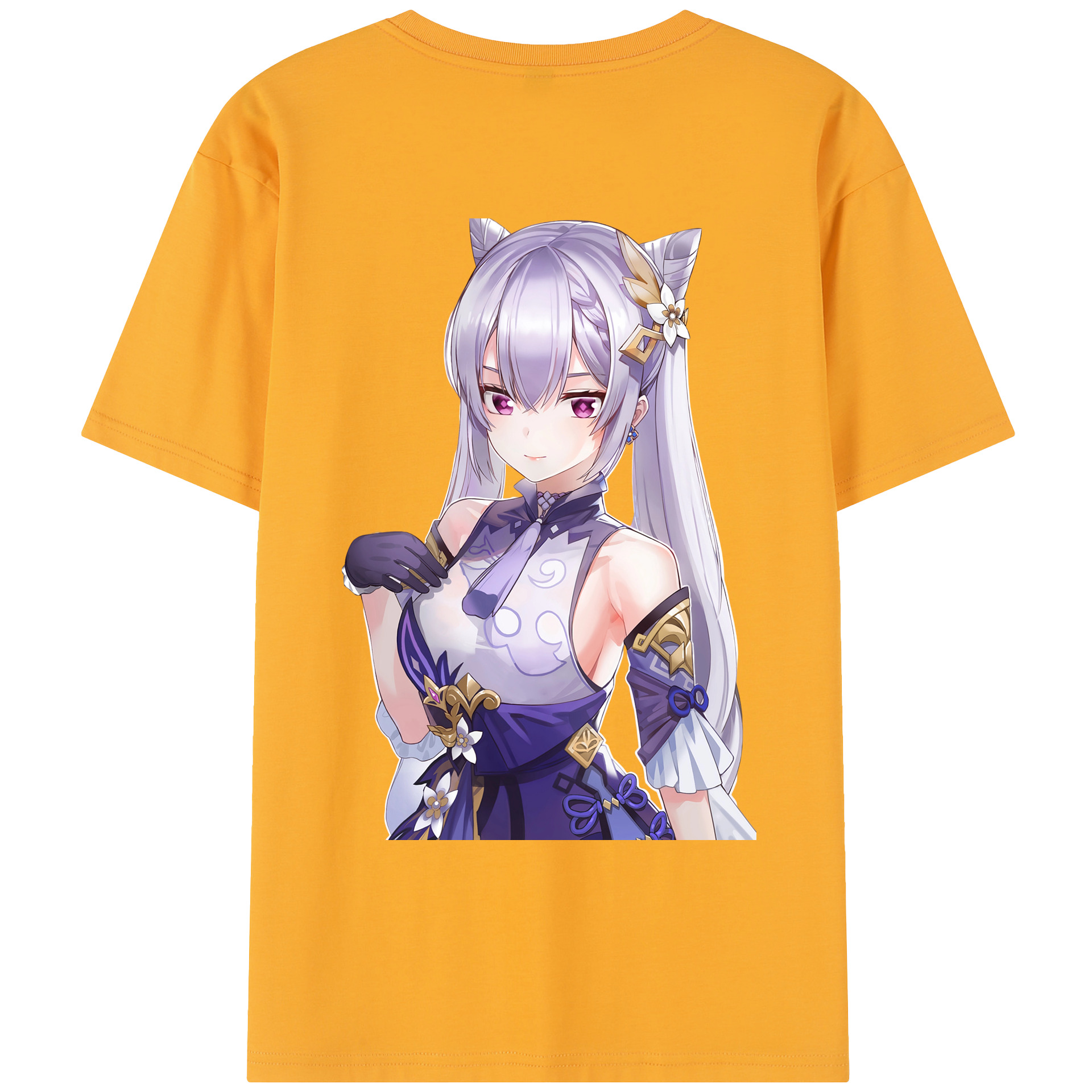 げんし神 刻晴 こくせい genshin Kokusei レディース半袖Tシャツ(バックプリント)
