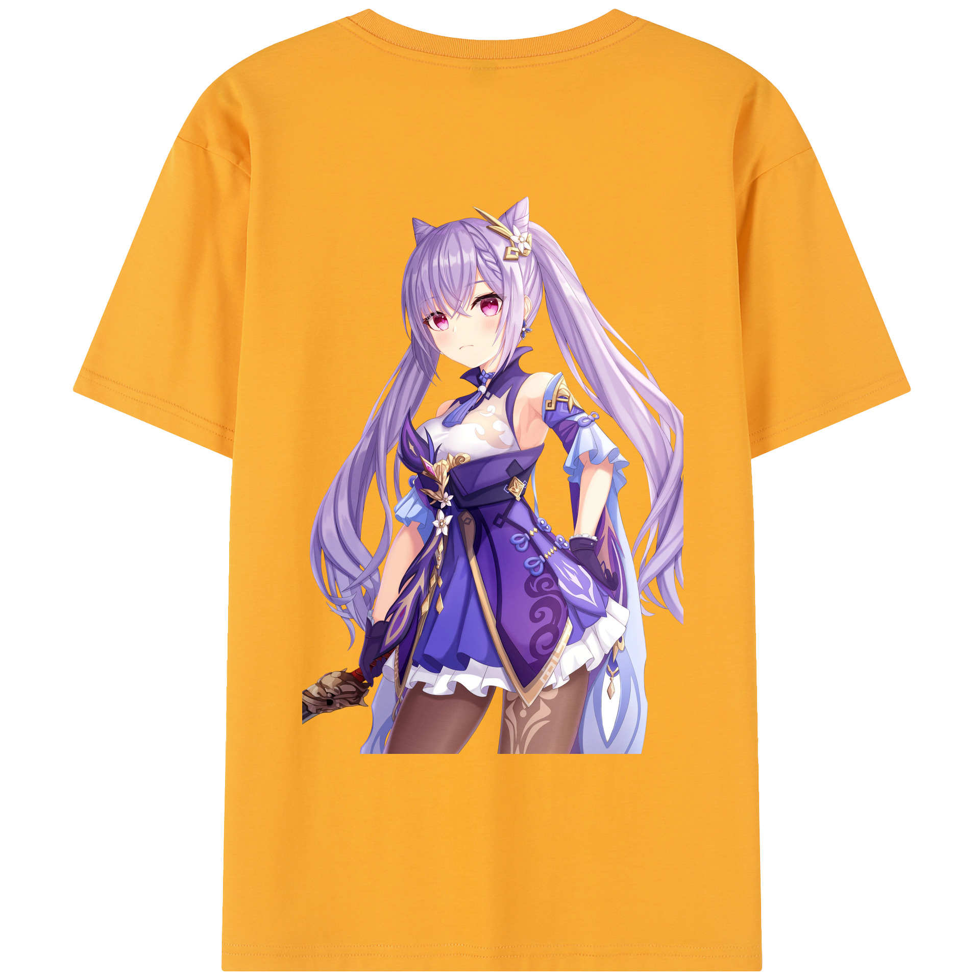げんし神 刻晴 こくせい genshin Kokusei レディース半袖Tシャツ(バックプリント)