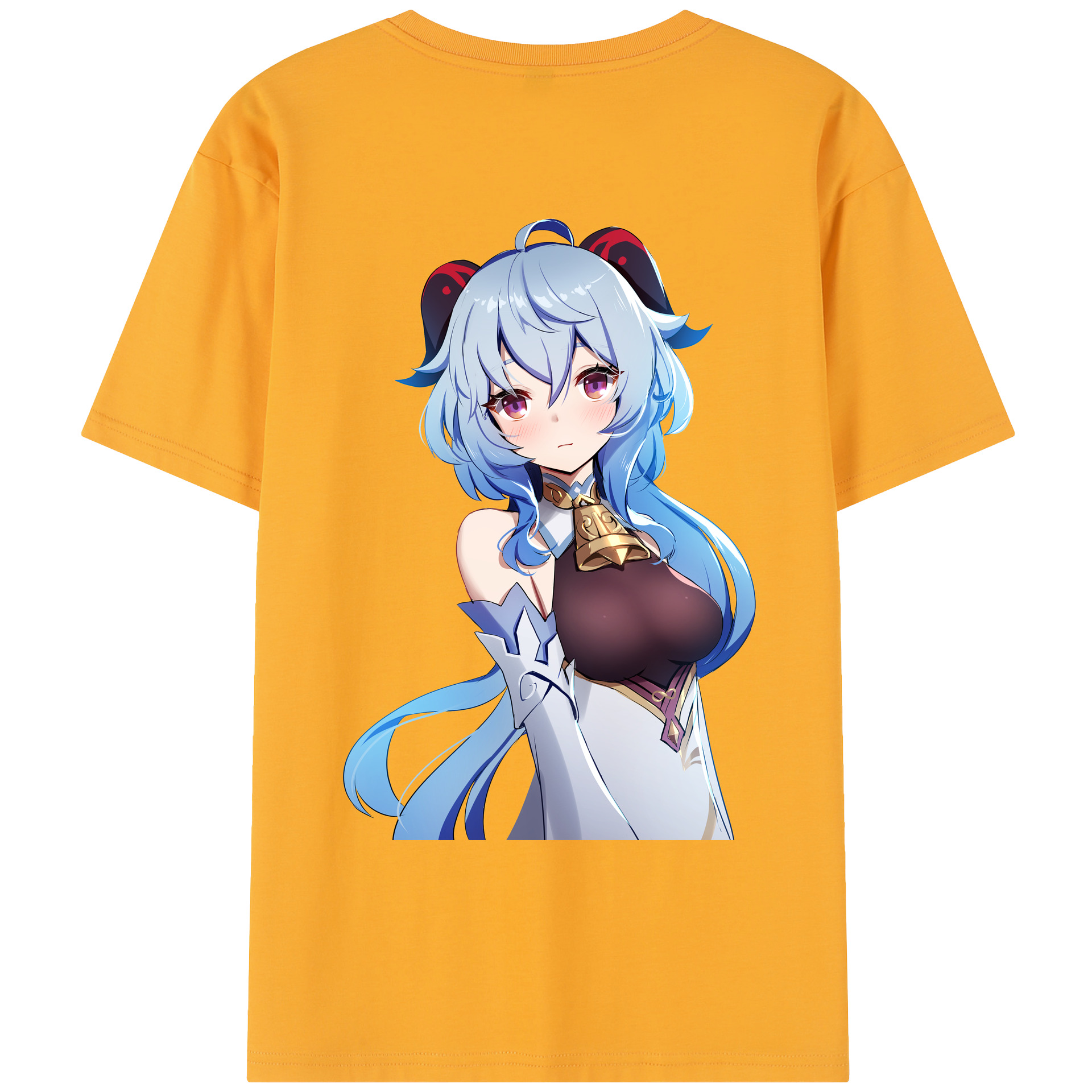 げんし神 甘雨 かんう genshin Ganyu レディース半袖Tシャツ(バックプリント)