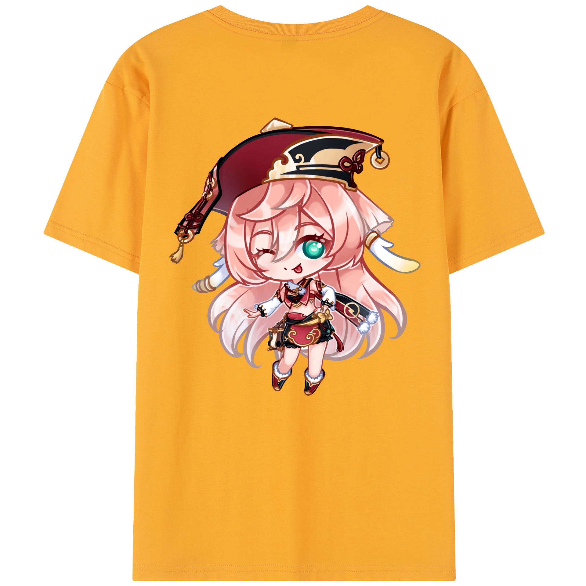 げんし神 ヤンフェイ genshin Yanfei レディース半袖Tシャツ(バックプリント)