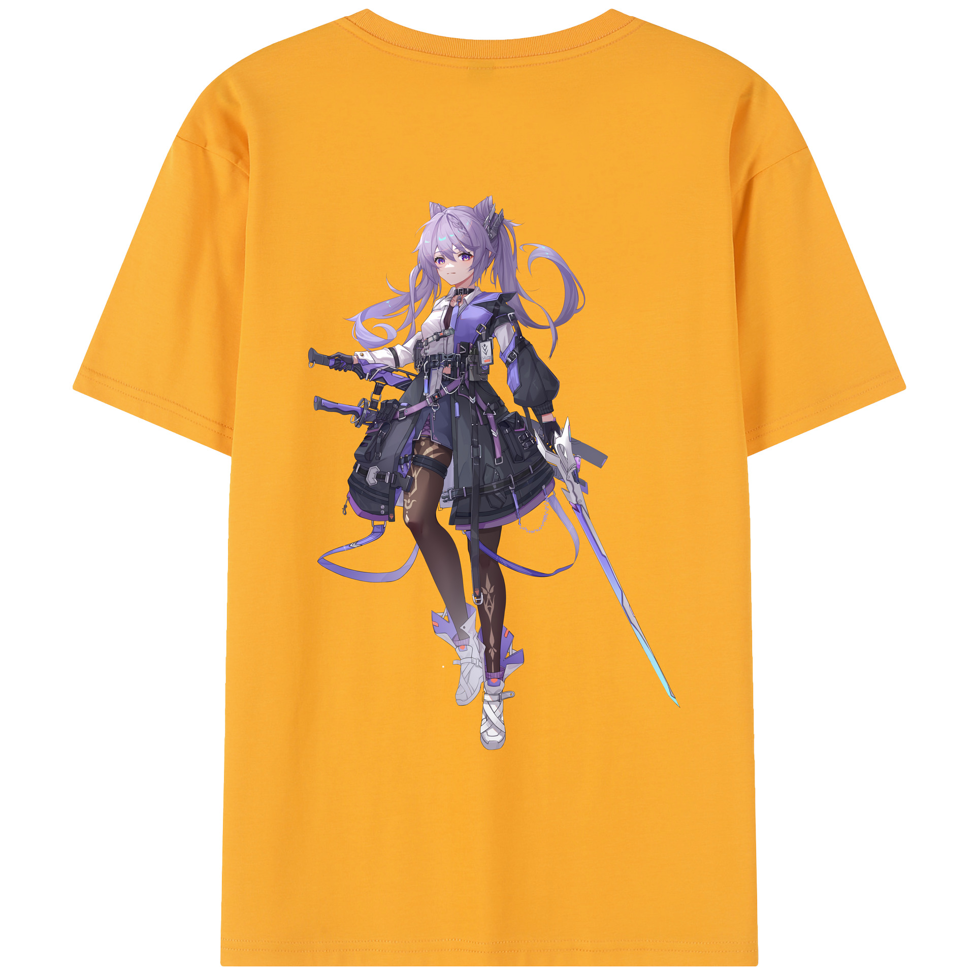 げんし神 刻晴 こくせい genshin Kokusei レディース半袖Tシャツ(バックプリント)