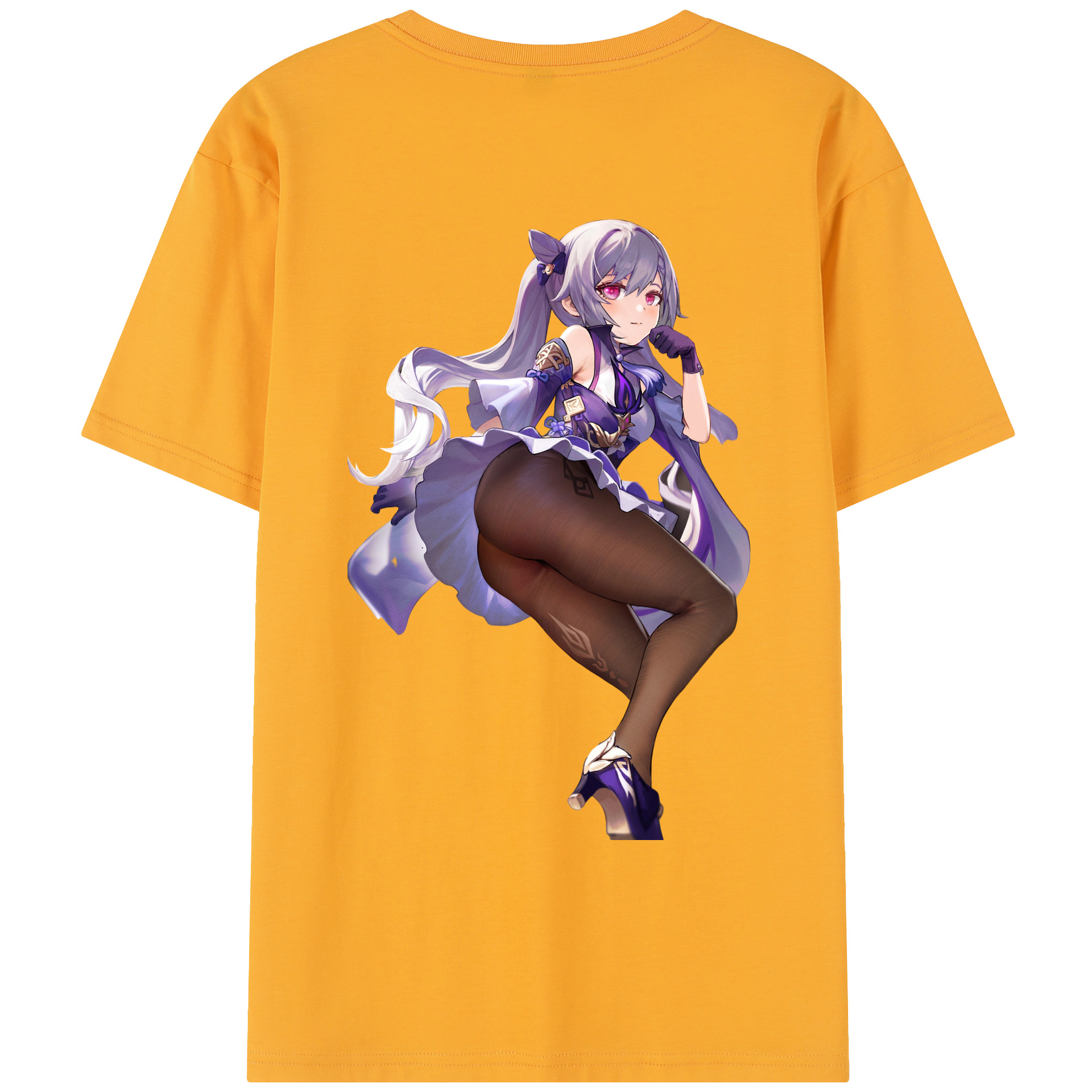 げんし神 刻晴 こくせい genshin Kokusei レディース半袖Tシャツ(バックプリント)