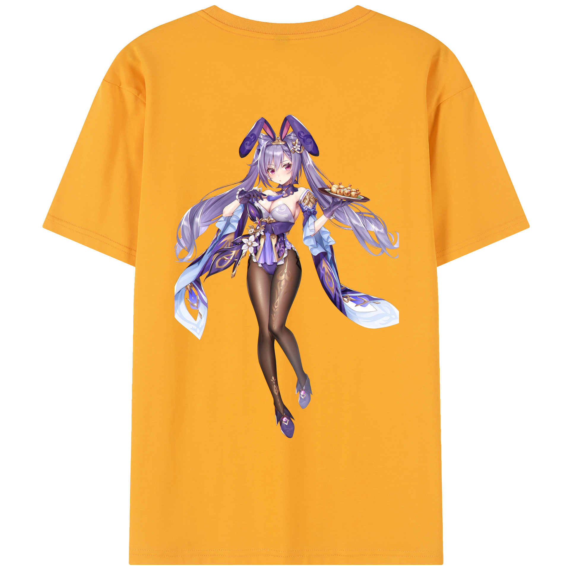 げんし神 刻晴 こくせい genshin Kokusei レディース半袖Tシャツ(バックプリント)