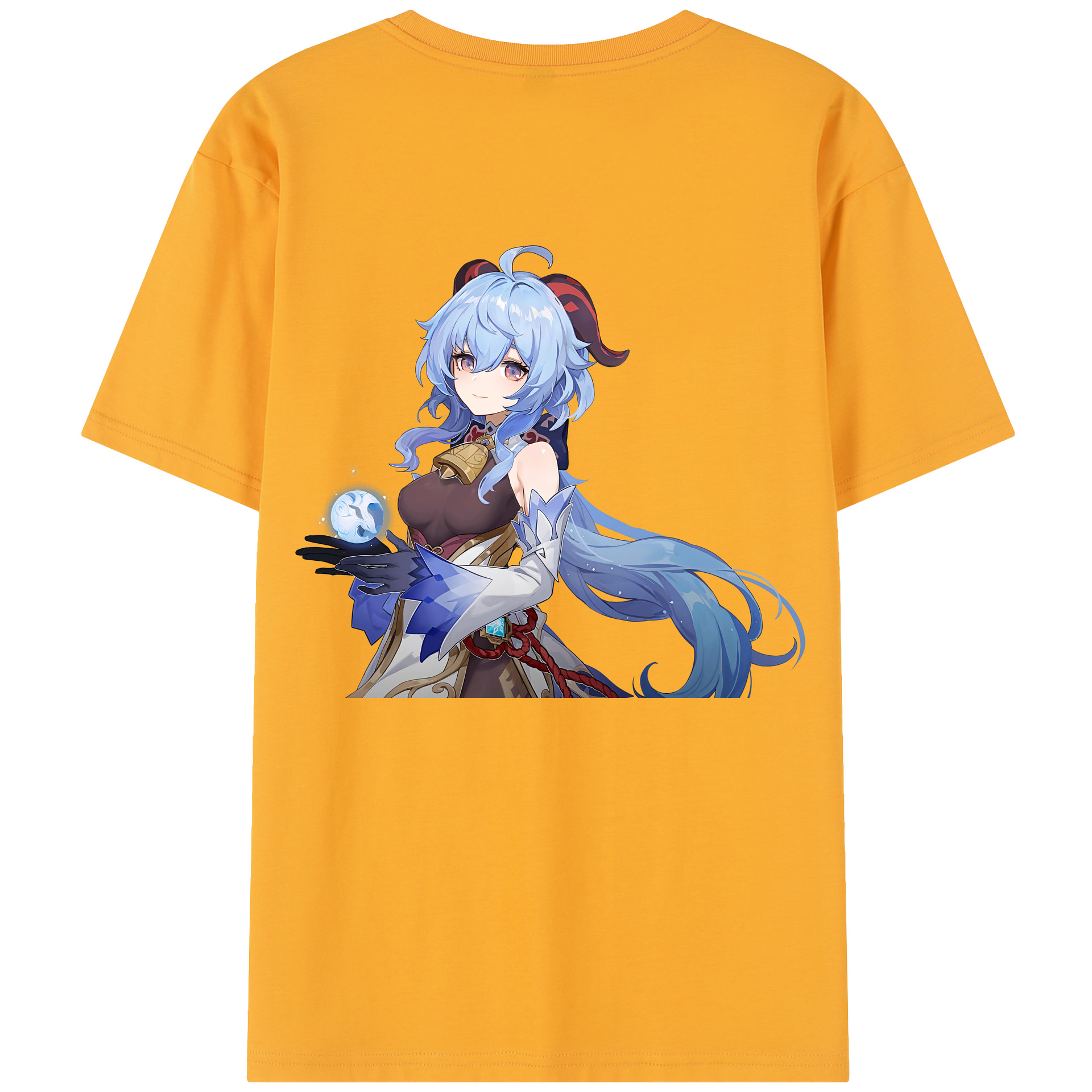 げんし神 甘雨 かんう genshin Ganyu レディース半袖Tシャツ(バックプリント)