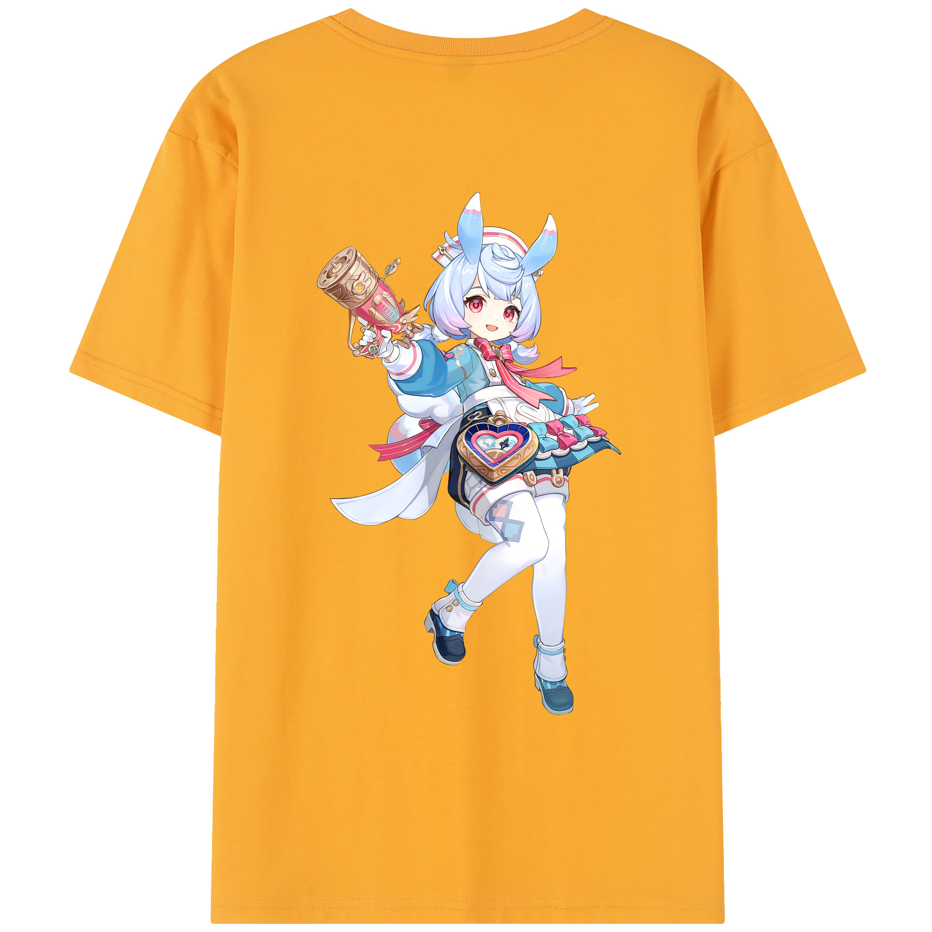 げんし神 シゲウィン genshin Shigewin レディース半袖Tシャツ(バックプリント)