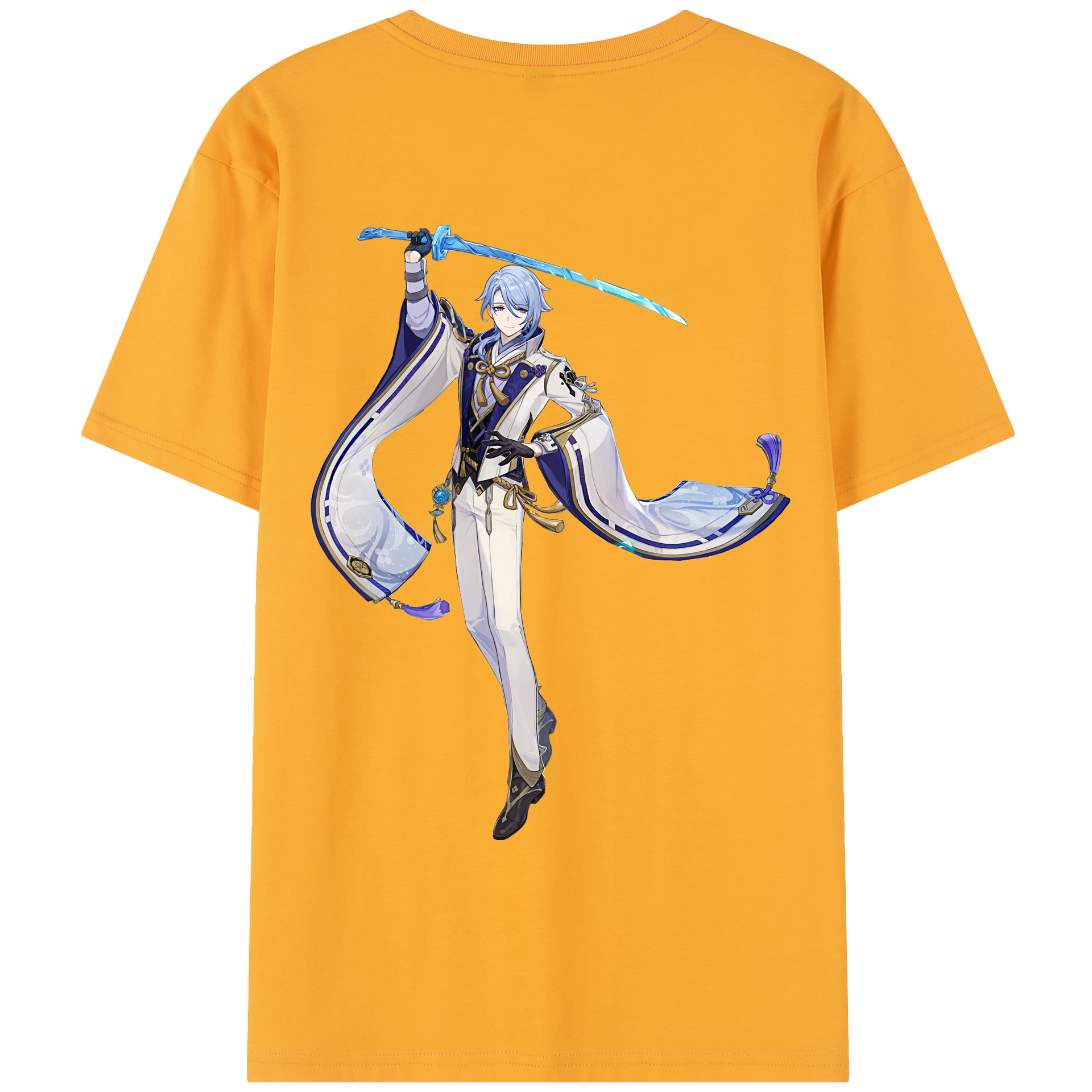 げんし神 神里綾人 かみさとあやと genshin Kamisato Ayato レディース半袖Tシャツ(バックプリント)