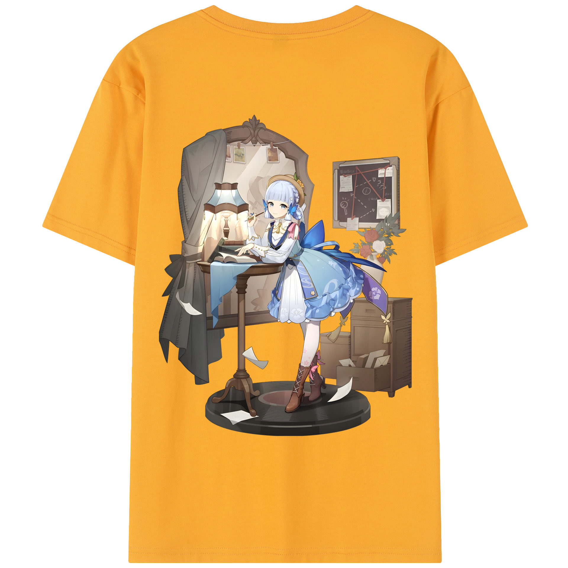 げんし神 神里綾華 神宮寺レン genshin Kamimiya Ren レディース半袖Tシャツ(バックプリント)