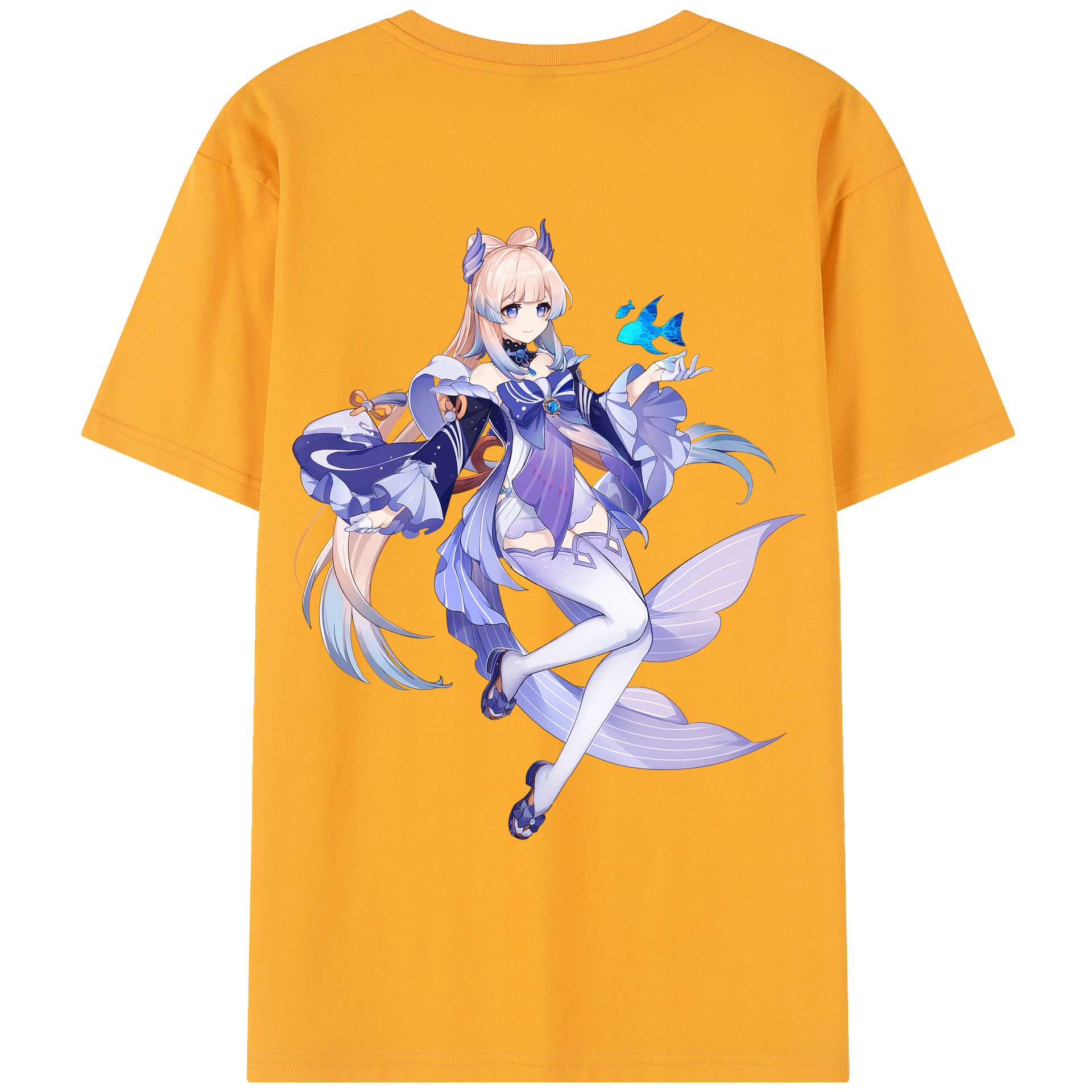 げんし神 珊瑚宮心海 サンゴノミヤ・ココミ genshin Sangonomiya Kokomi レディース半袖Tシャツ(バックプリント)