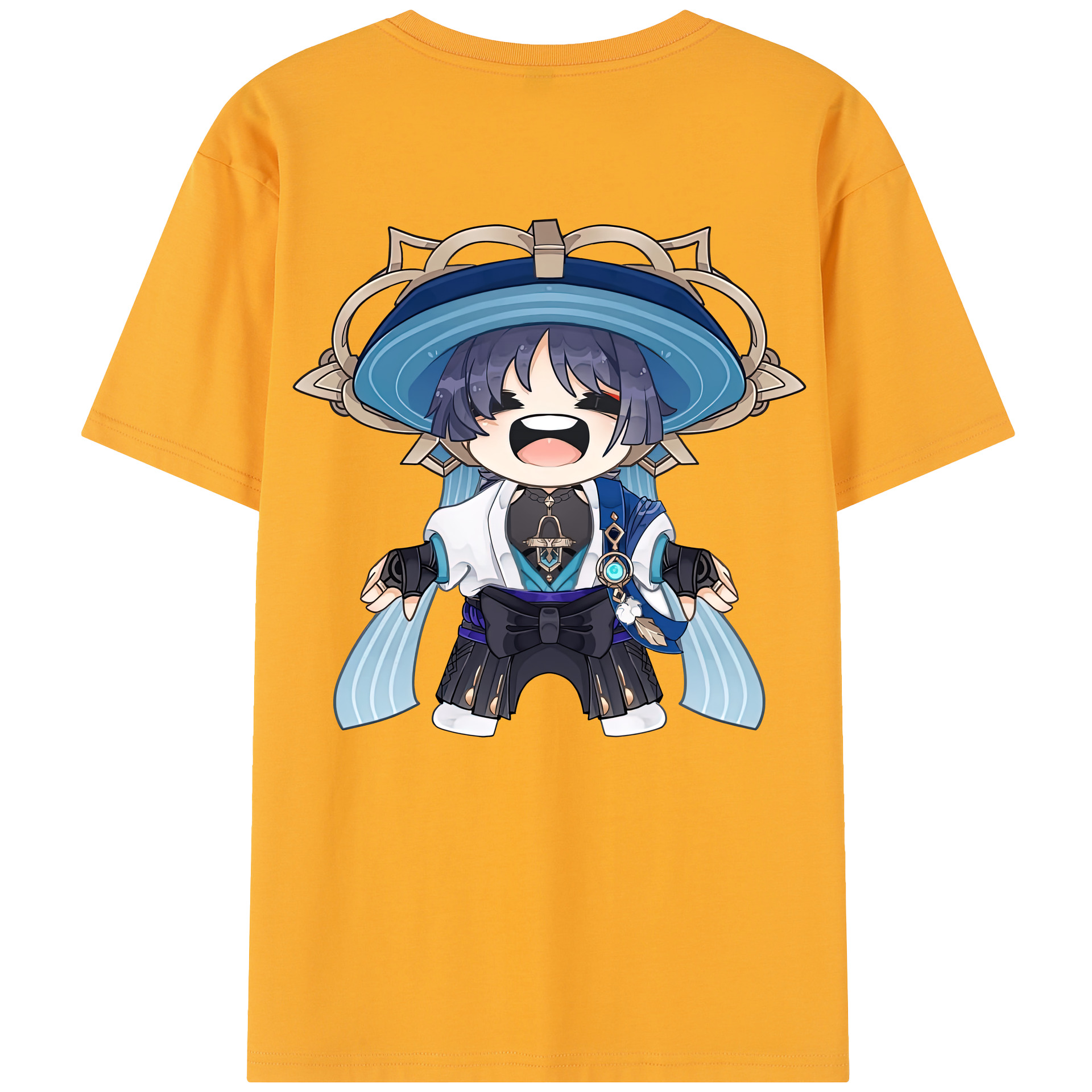 げんし神 さんペい genshin Sanpei レディース半袖Tシャツ(バックプリント)