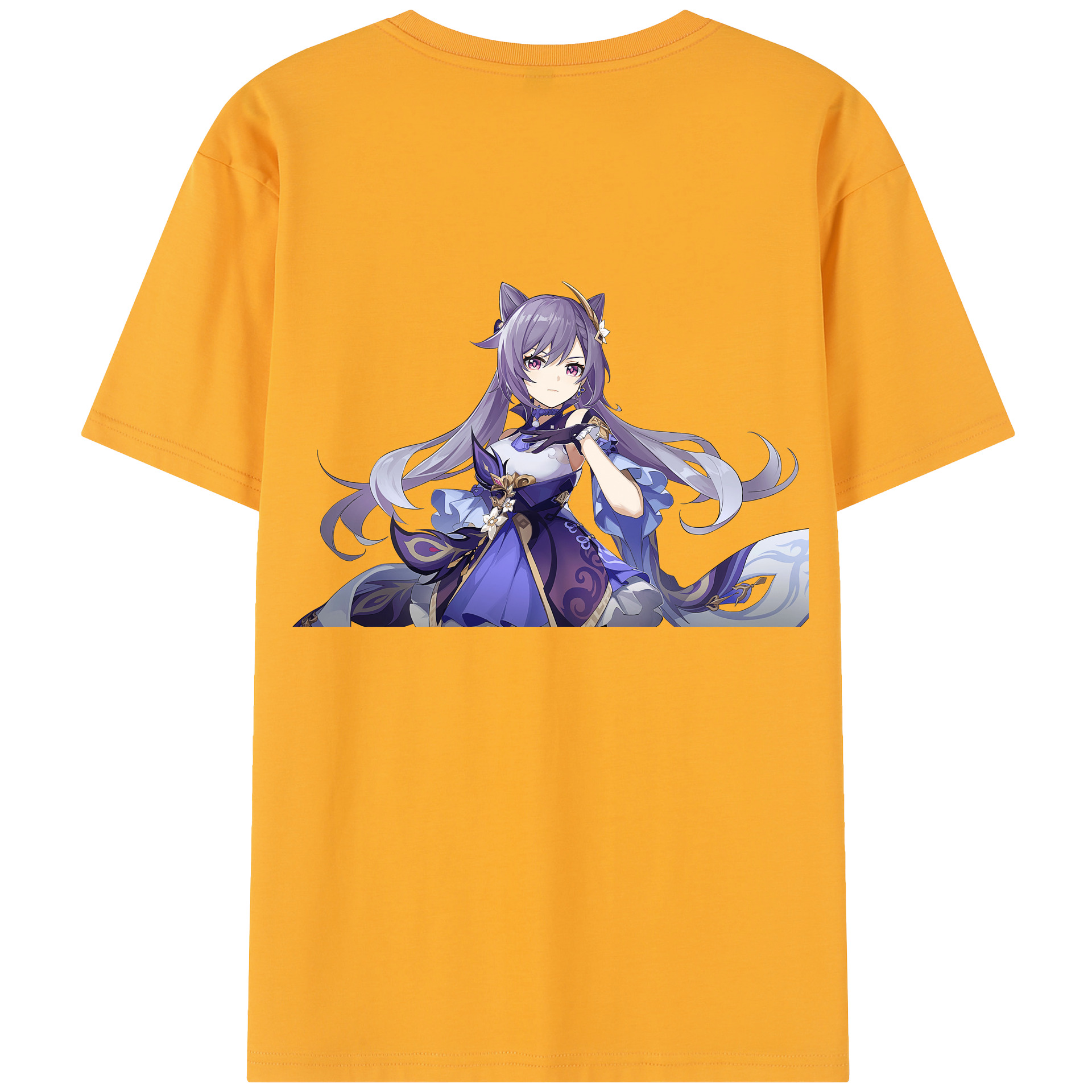 げんし神 刻晴 こくせい genshin Kokusei レディース半袖Tシャツ(バックプリント)