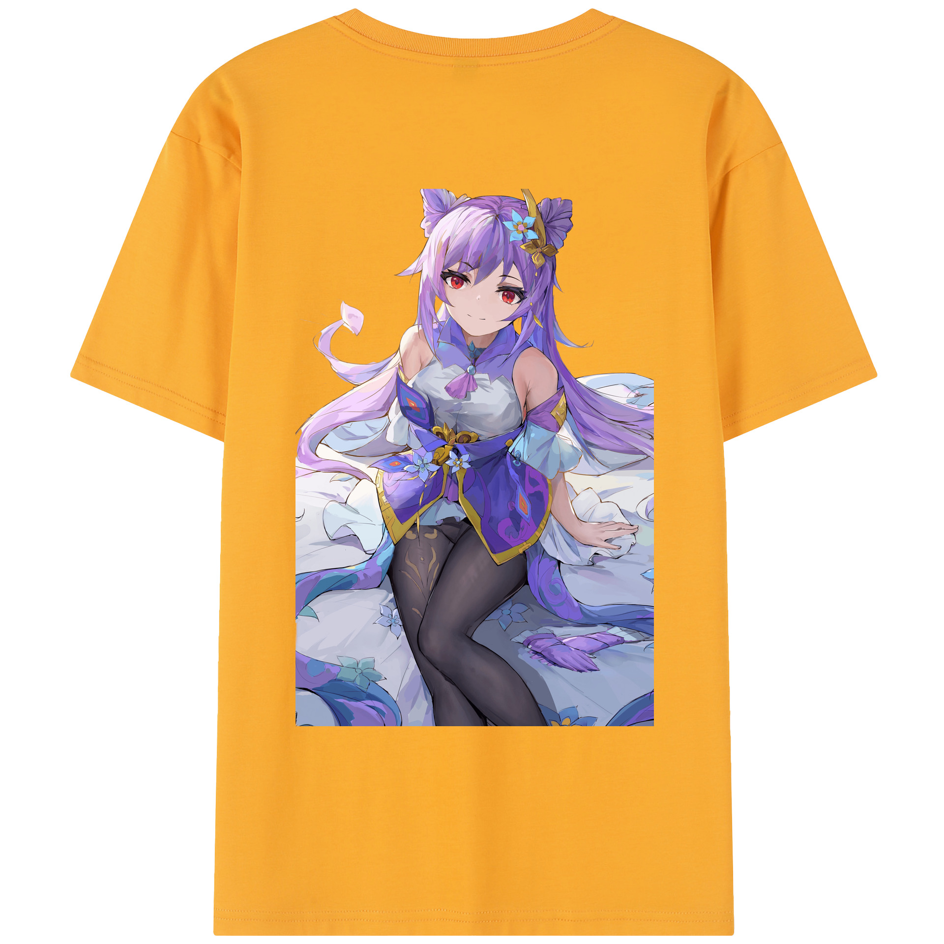 げんし神 刻晴 こくせい genshin Kokusei レディース半袖Tシャツ(バックプリント)