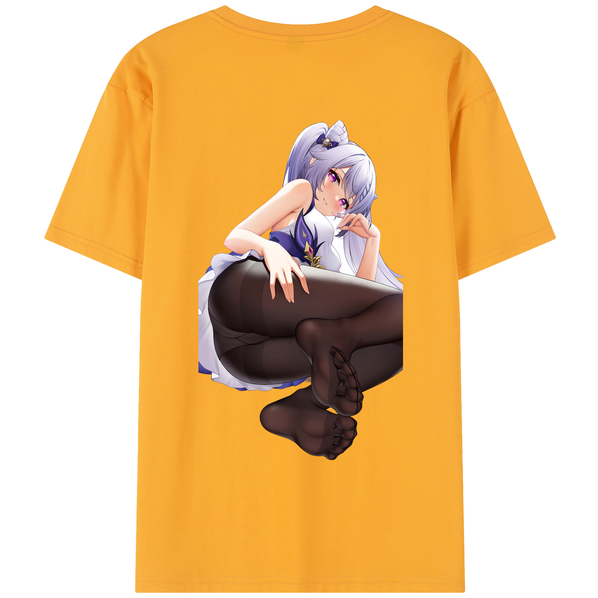 げんし神 刻晴 こくせい genshin Kokusei レディース半袖Tシャツ(バックプリント)