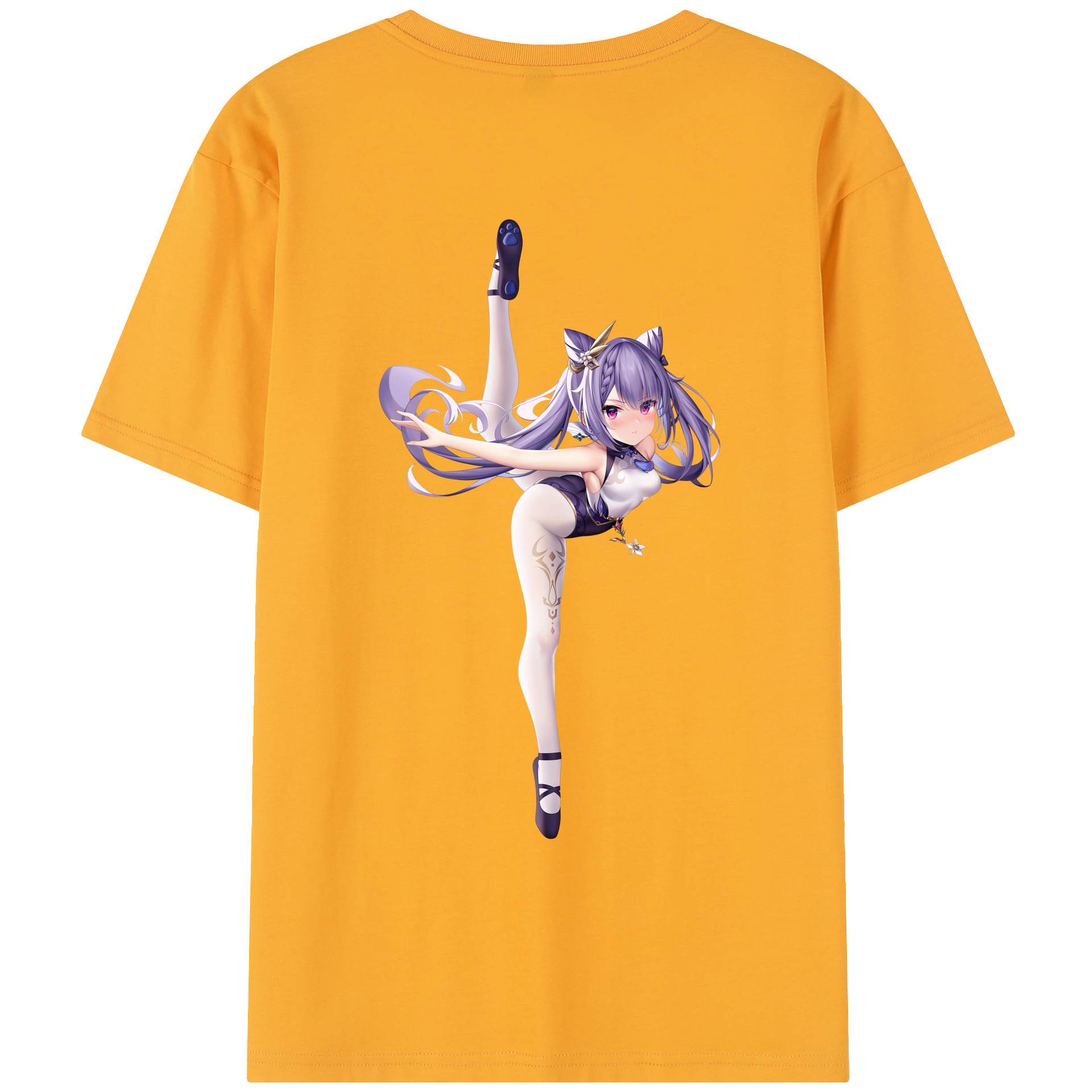 げんし神 刻晴 こくせい genshin Kokusei レディース半袖Tシャツ(バックプリント)