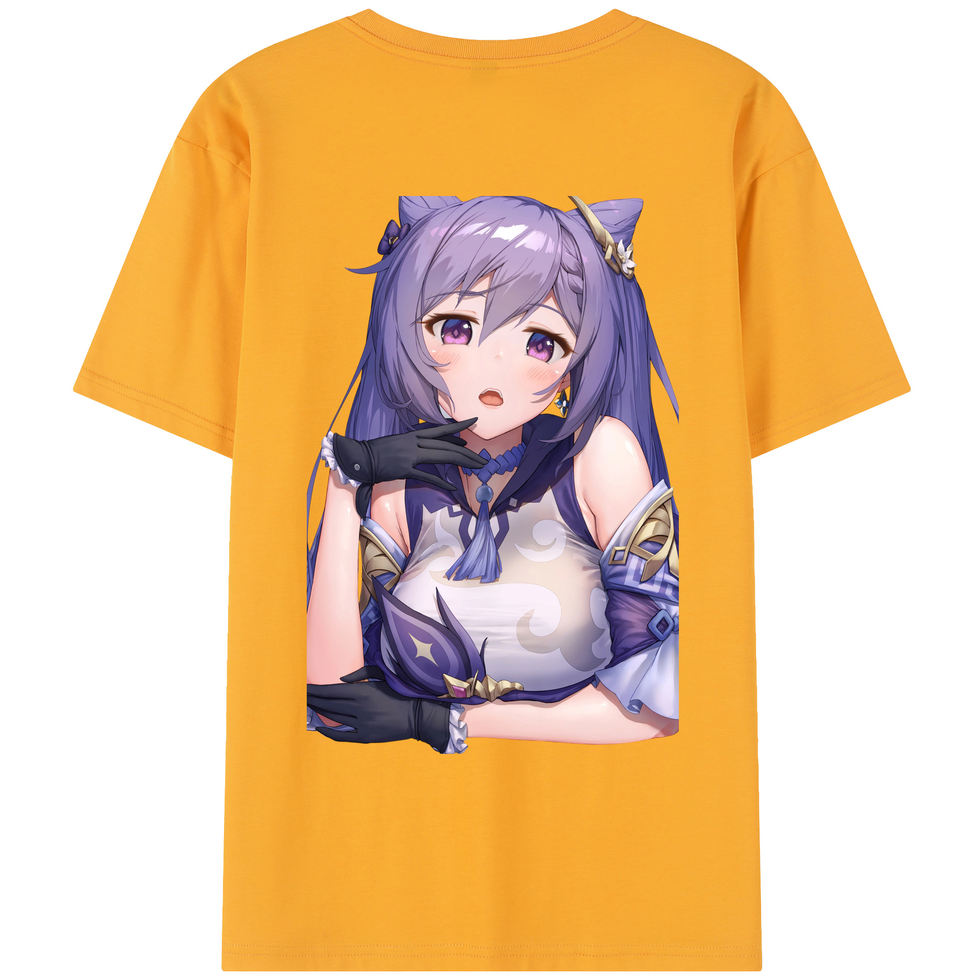 げんし神 刻晴 こくせい genshin Kokusei レディース半袖Tシャツ(バックプリント)