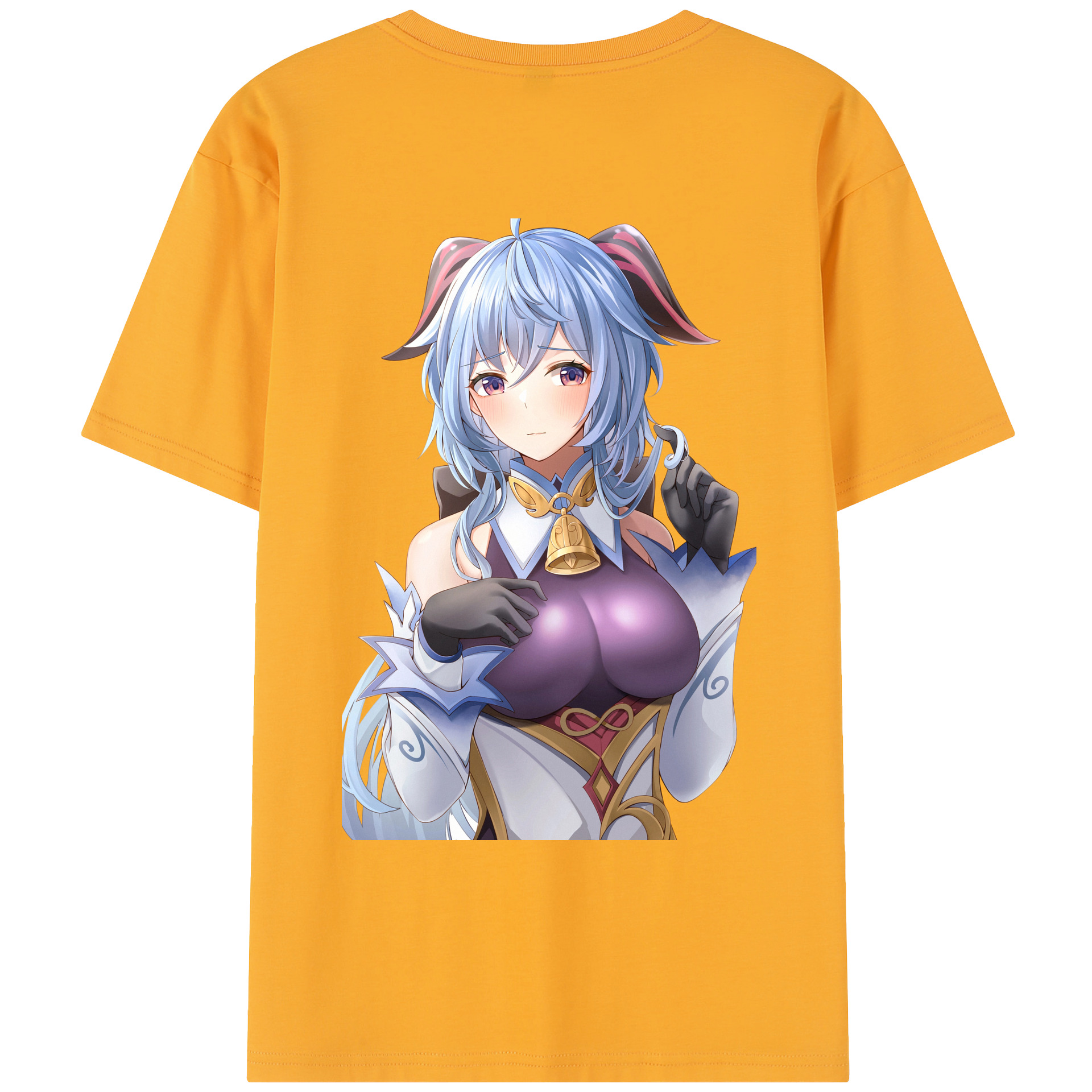 げんし神 甘雨 かんう genshin Ganyu レディース半袖Tシャツ(バックプリント)
