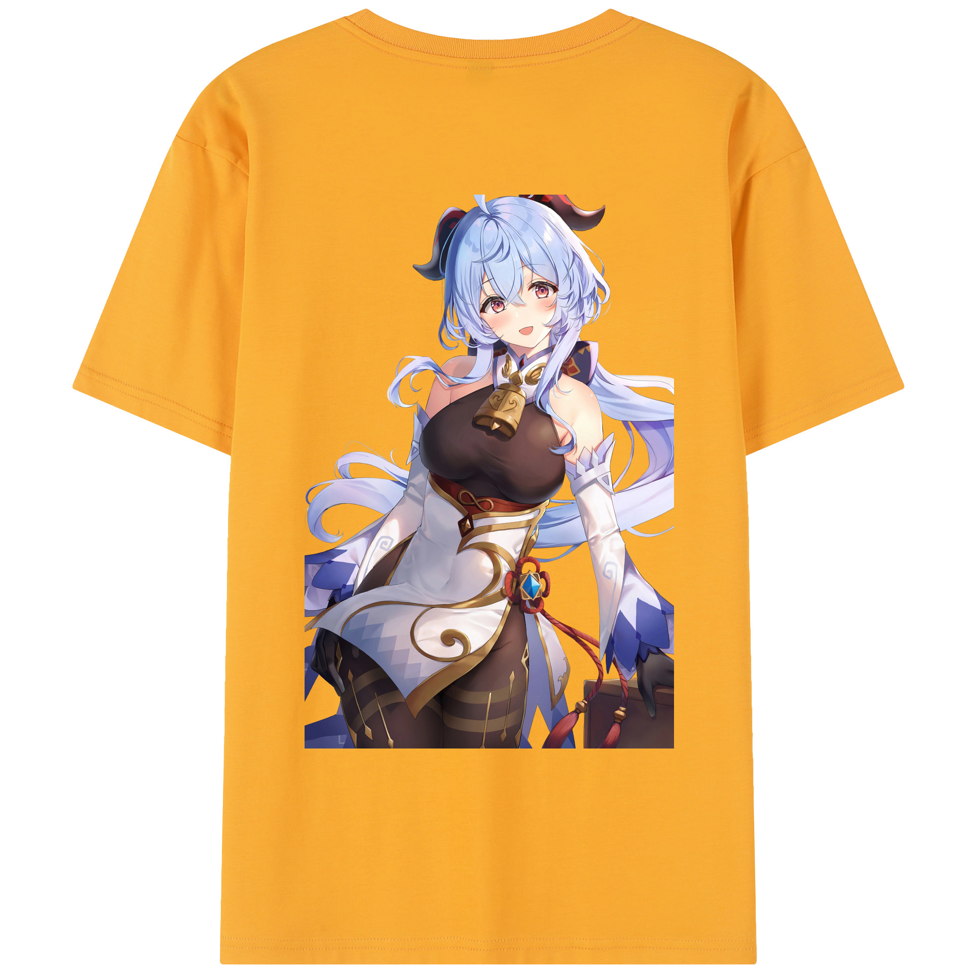 げんし神 甘雨 かんう genshin Ganyu レディース半袖Tシャツ(バックプリント)