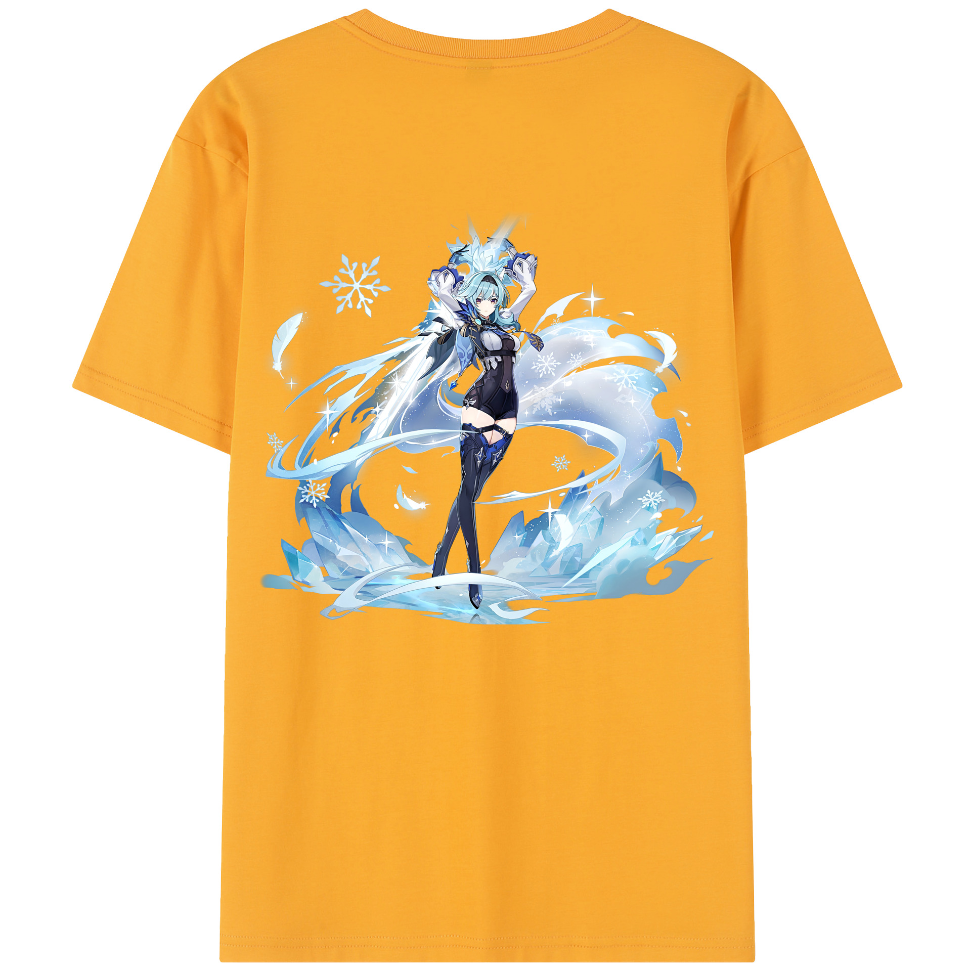 げんし神 优菈 ゆうら genshin Yūra レディース半袖Tシャツ(バックプリント)