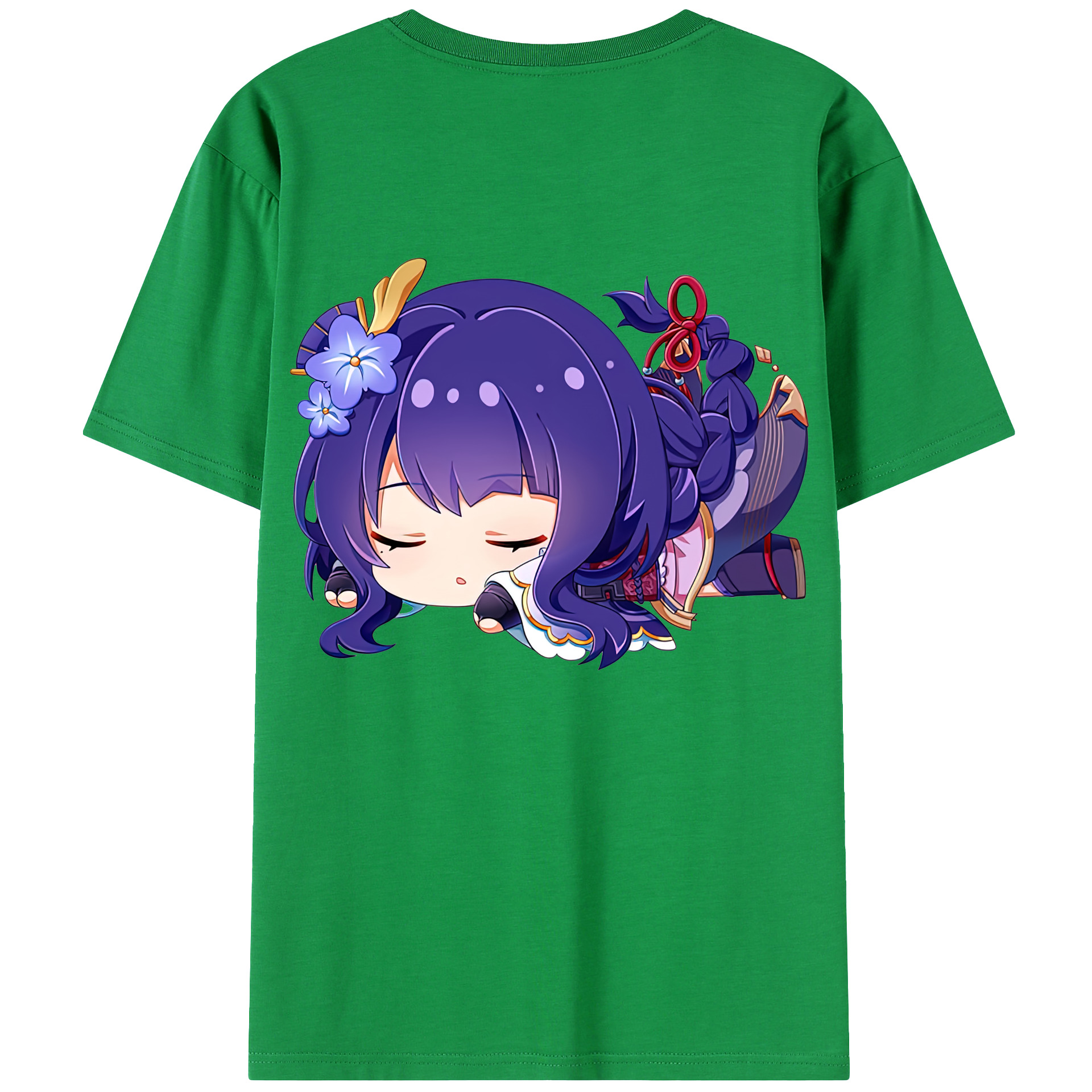 げんし神 雷電将軍 らいでんしょうぐん genshin Raiden Shogun レディース半袖Tシャツ(バックプリント)