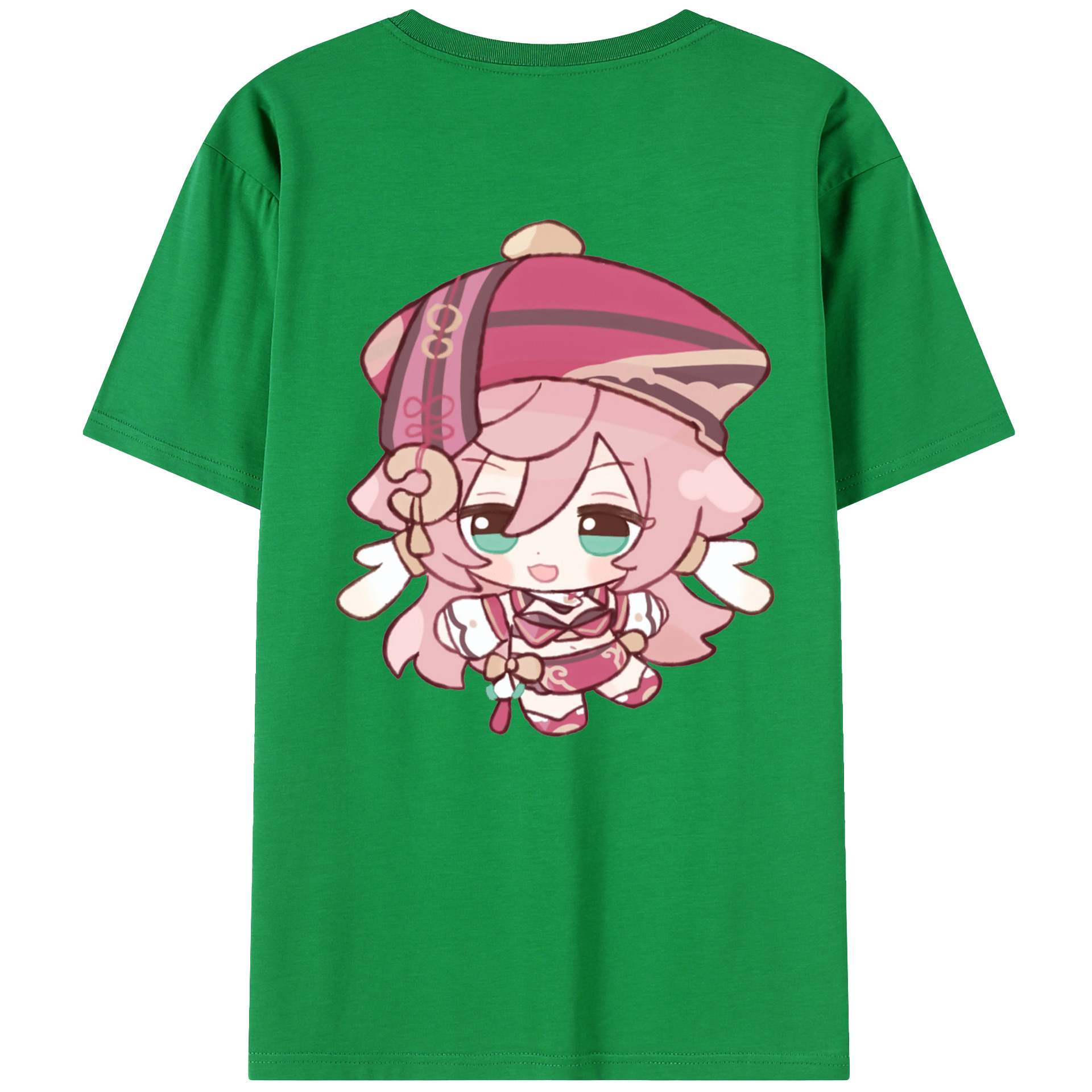 げんし神 ヤンフェイ genshin Yanfei レディース半袖Tシャツ(バックプリント)