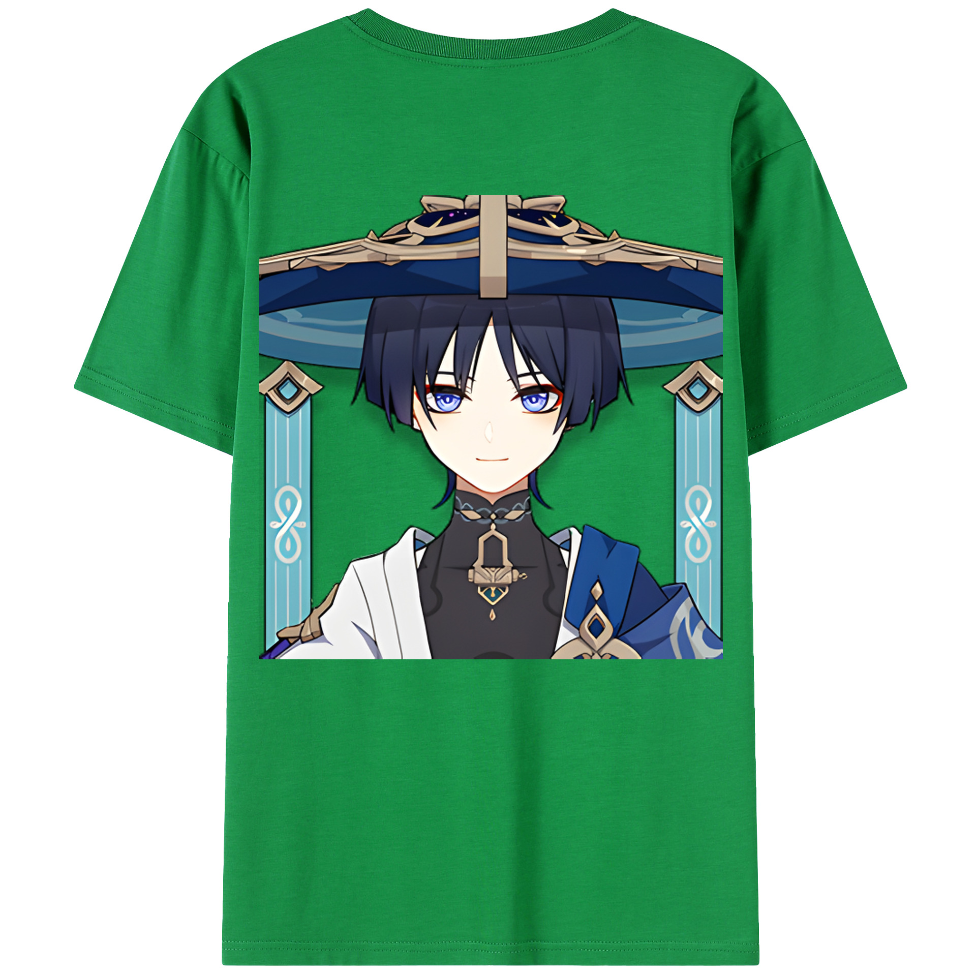 げんし神 さんペい genshin Sanpei レディース半袖Tシャツ(バックプリント)