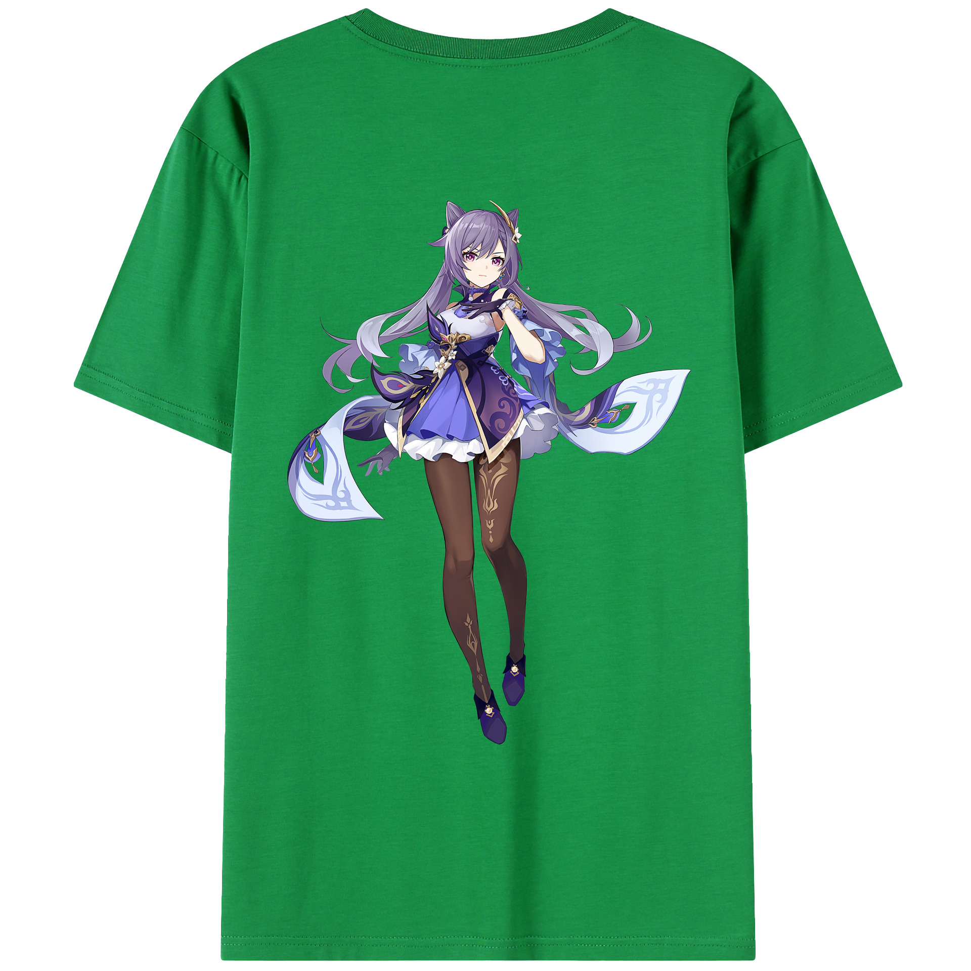 げんし神 刻晴 こくせい genshin Kokusei レディース半袖Tシャツ(バックプリント)