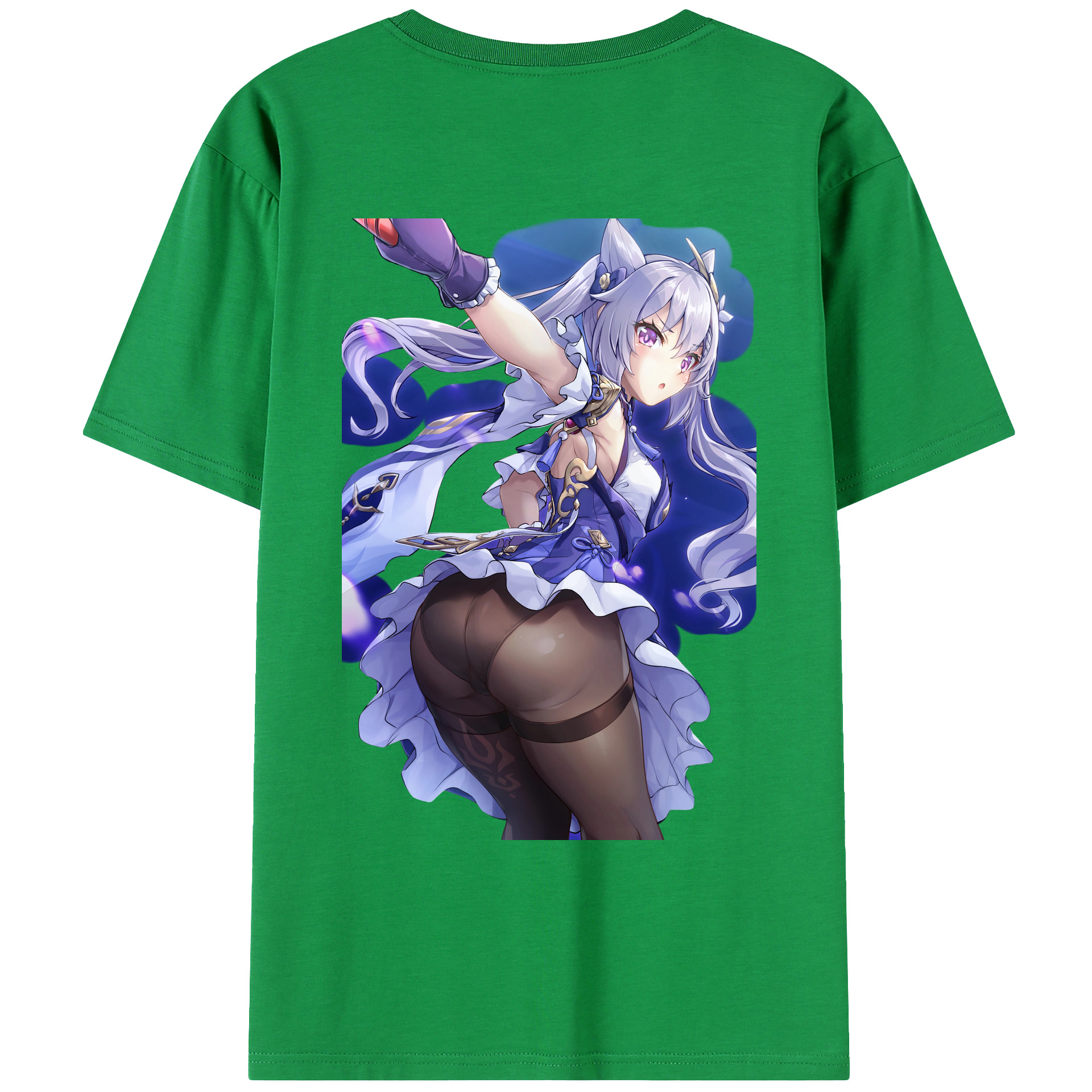 げんし神 刻晴 こくせい genshin Kokusei レディース半袖Tシャツ(バックプリント)