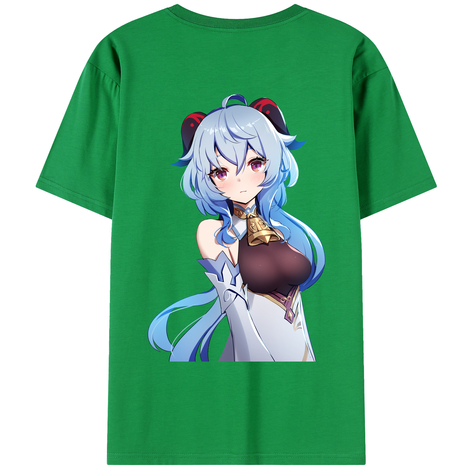 げんし神 甘雨 かんう genshin Ganyu レディース半袖Tシャツ(バックプリント)