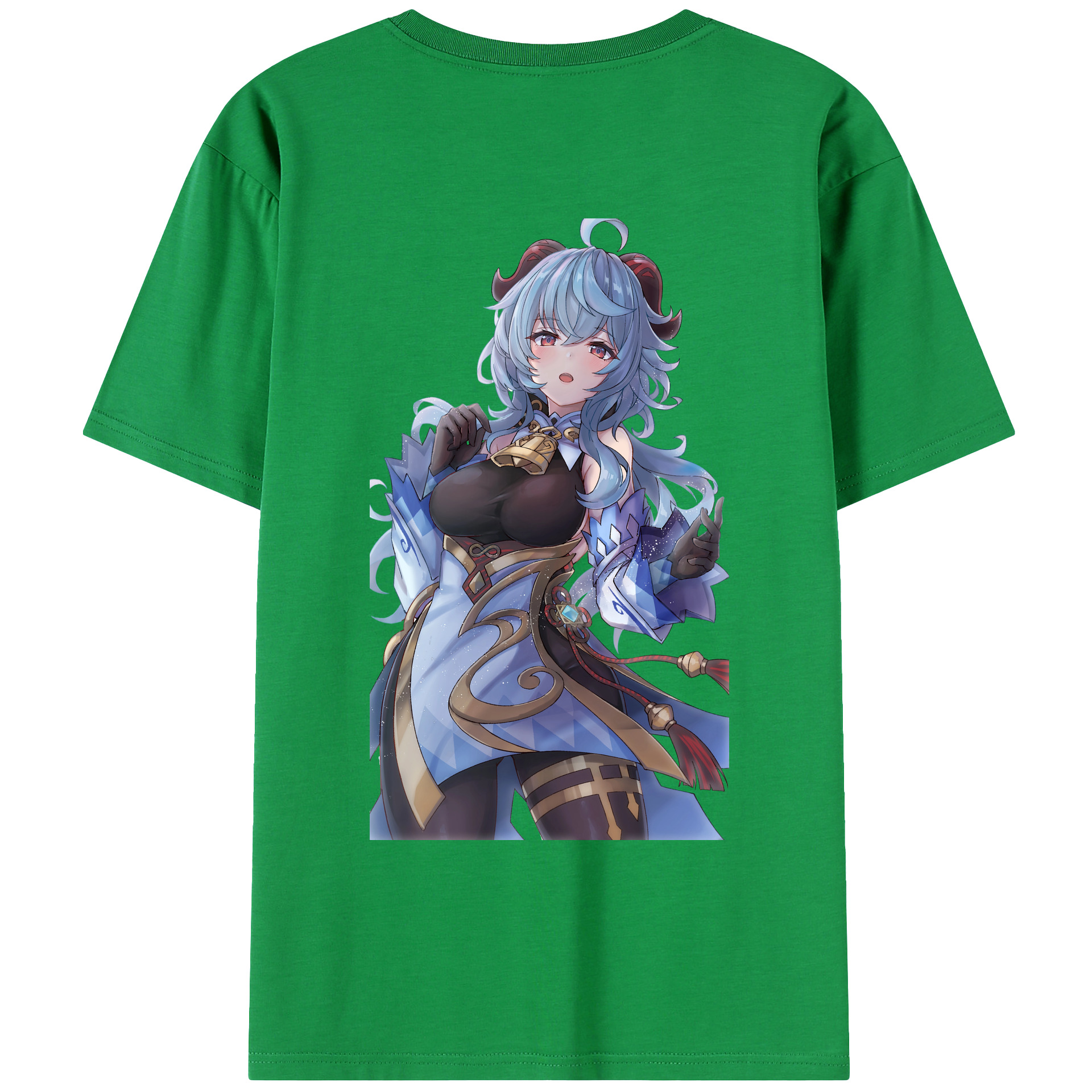 げんし神 甘雨 かんう genshin Ganyu レディース半袖Tシャツ(バックプリント)
