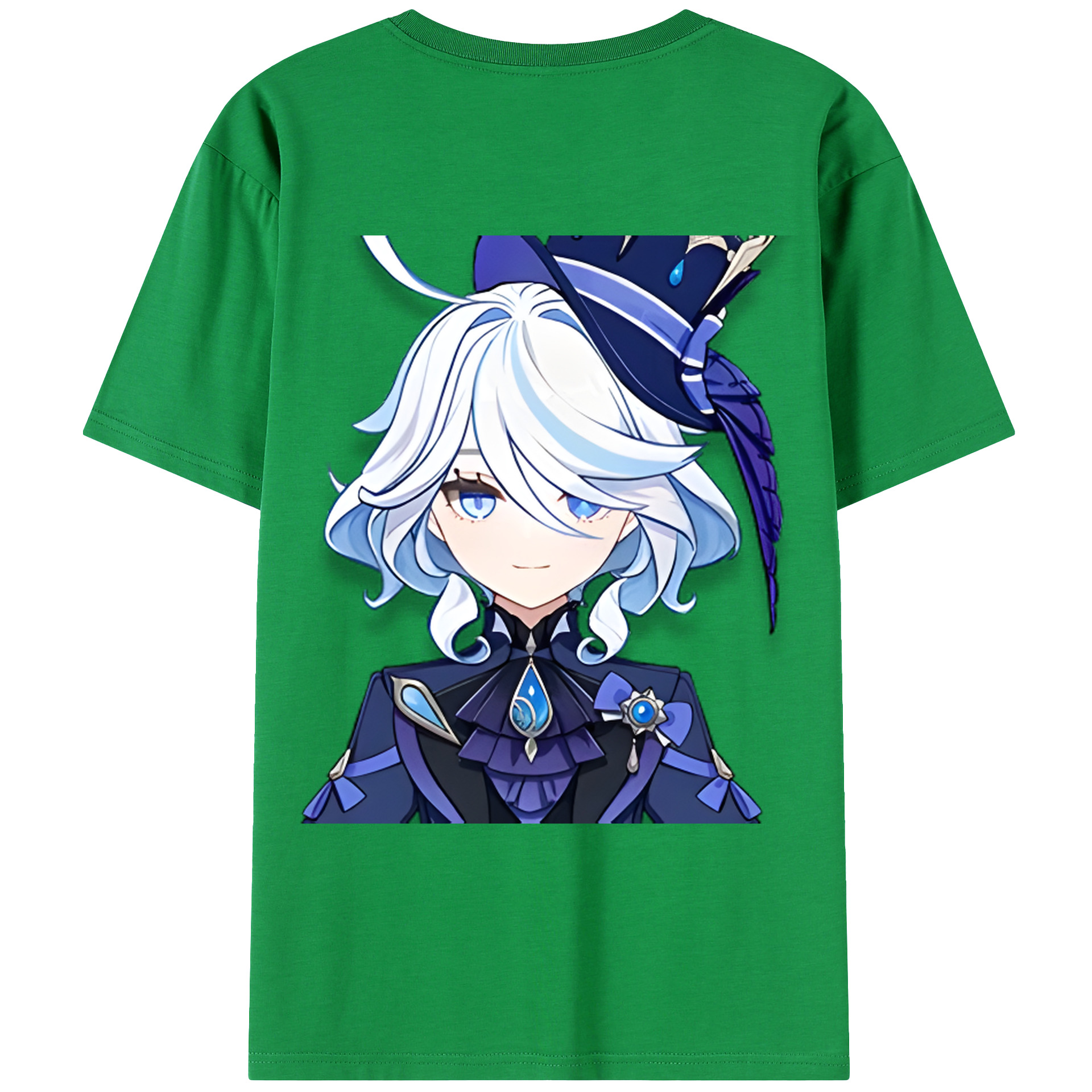 げんし神 フリーナ genshin Furina レディース半袖Tシャツ(バックプリント)