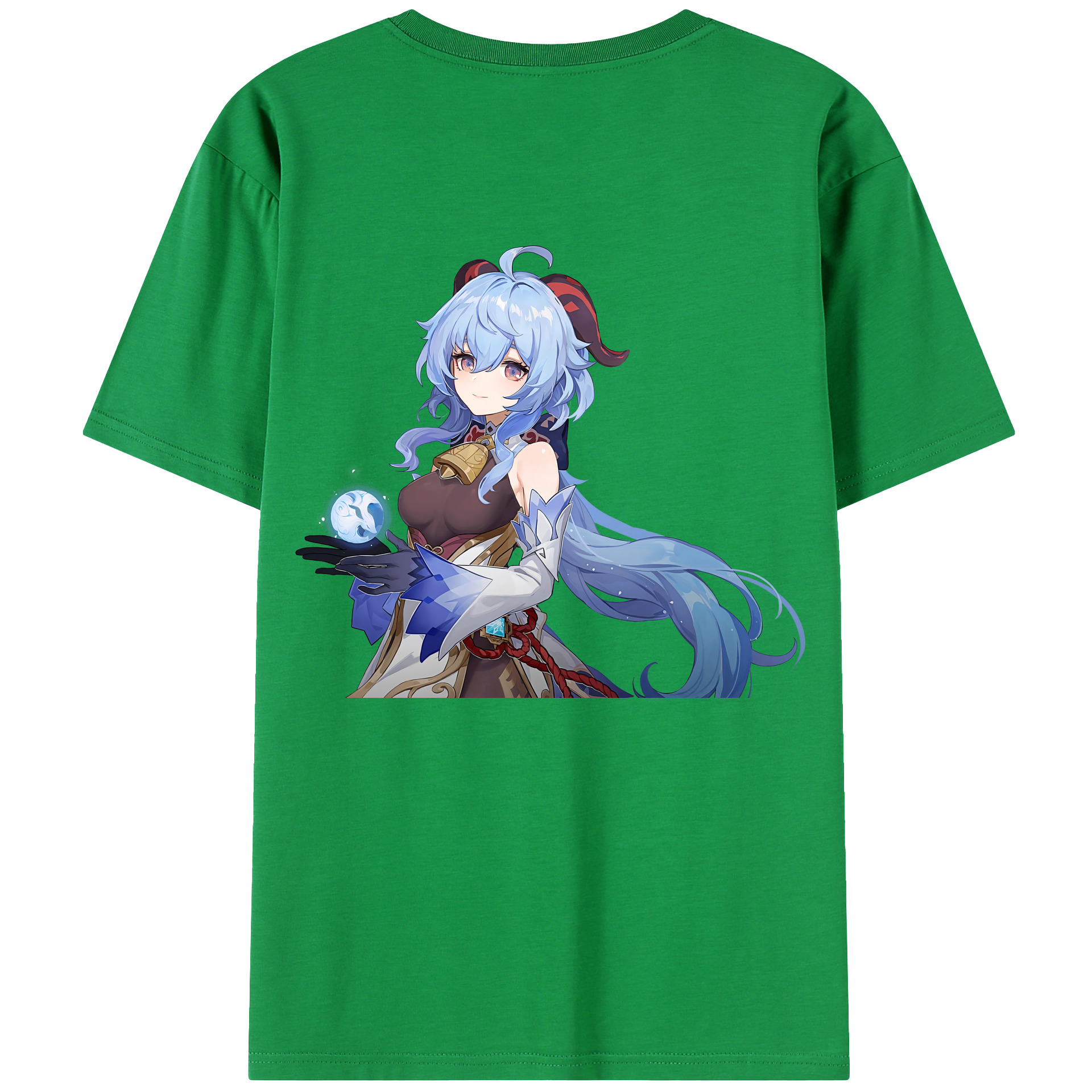 げんし神 甘雨 かんう genshin Ganyu レディース半袖Tシャツ(バックプリント)