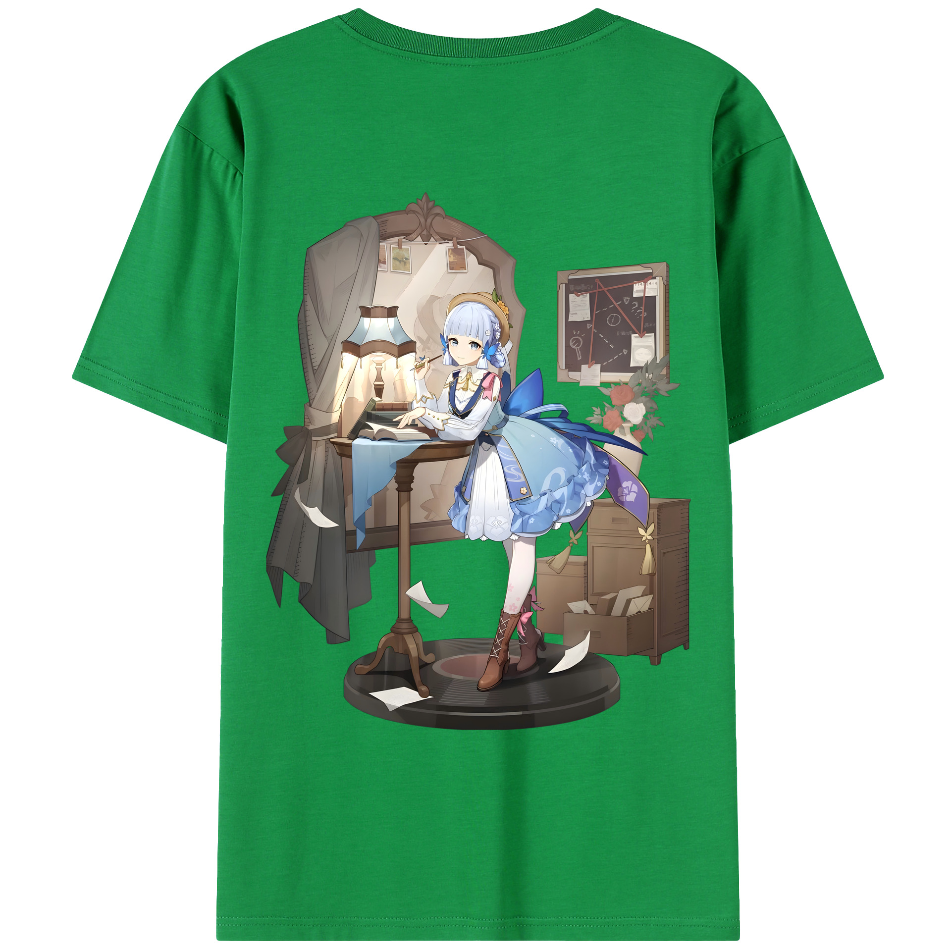 げんし神 神里綾華 神宮寺レン genshin Kamimiya Ren レディース半袖Tシャツ(バックプリント)