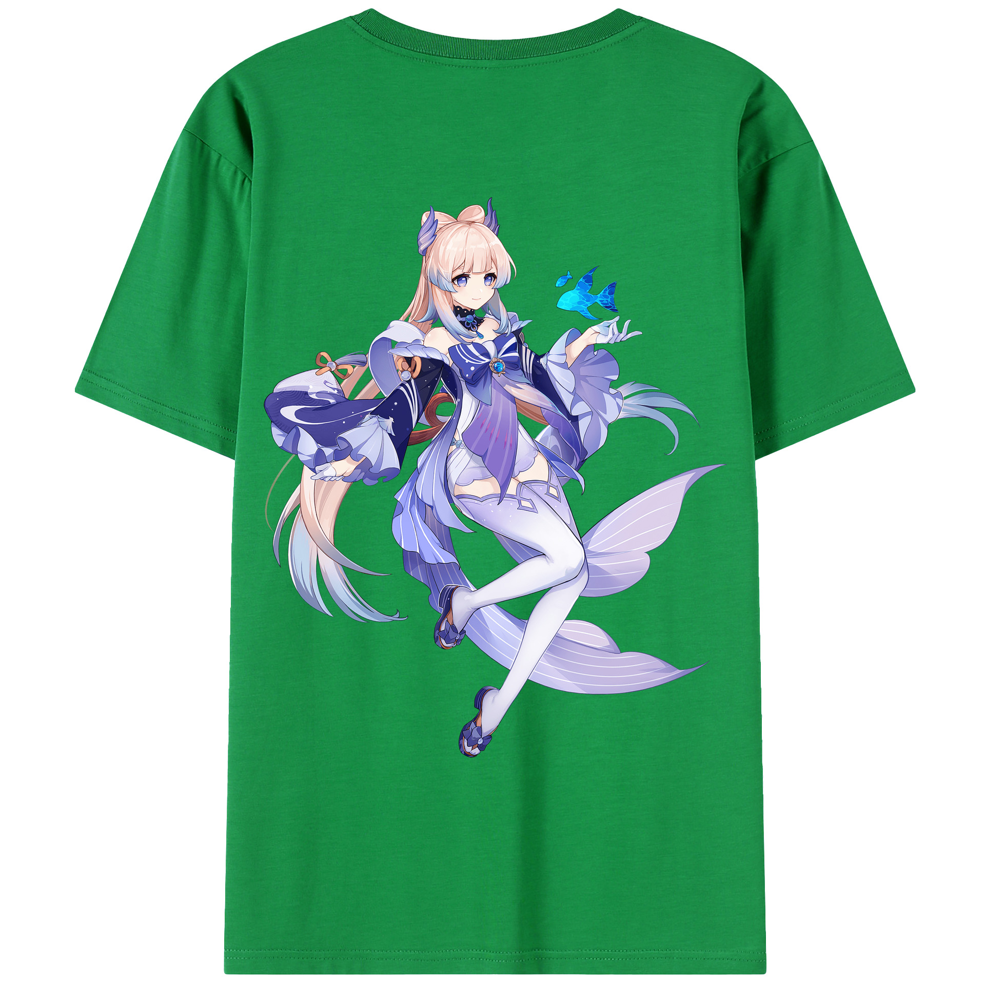 げんし神 珊瑚宮心海 サンゴノミヤ・ココミ genshin Sangonomiya Kokomi レディース半袖Tシャツ(バックプリント)