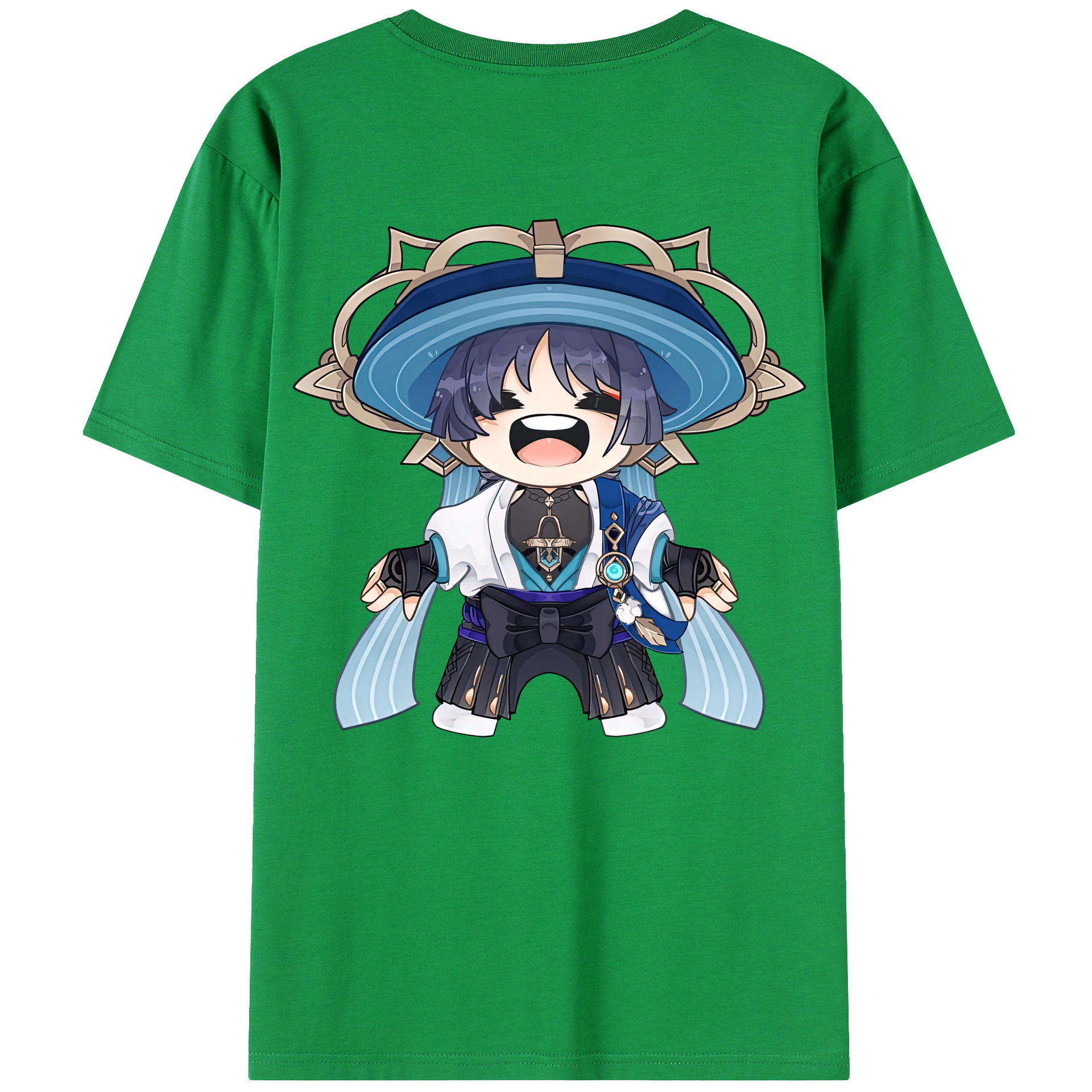 げんし神 さんペい genshin Sanpei レディース半袖Tシャツ(バックプリント)