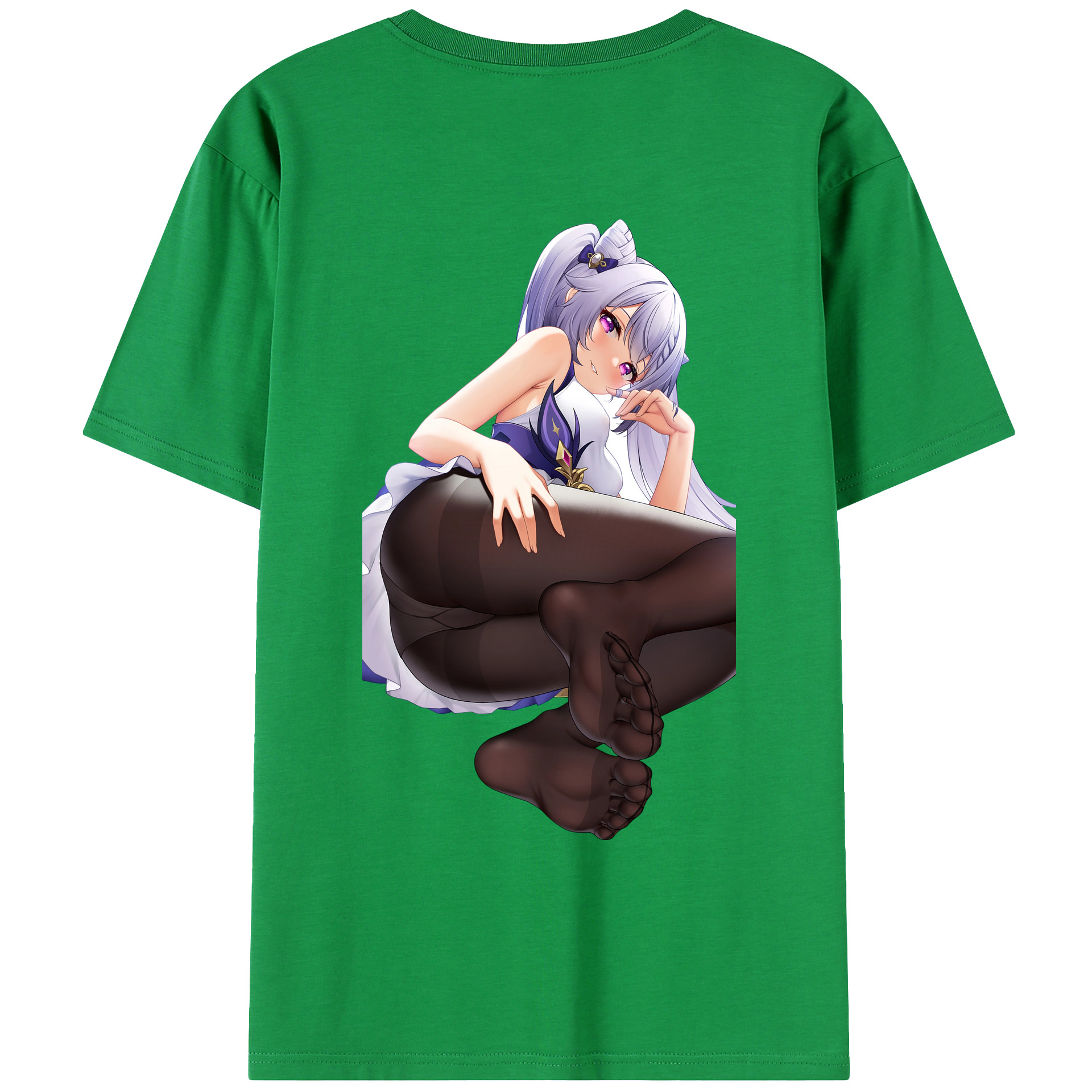 げんし神 刻晴 こくせい genshin Kokusei レディース半袖Tシャツ(バックプリント)