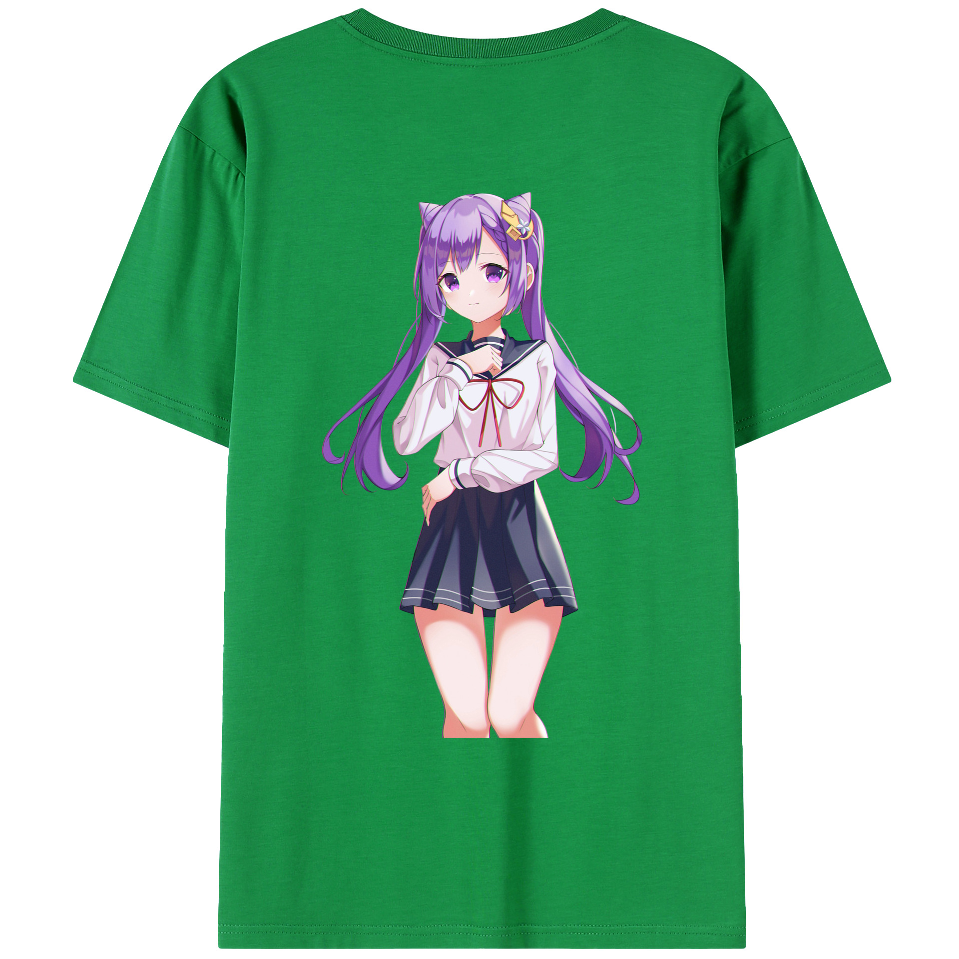 げんし神 刻晴 こくせい genshin Kokusei レディース半袖Tシャツ(バックプリント)