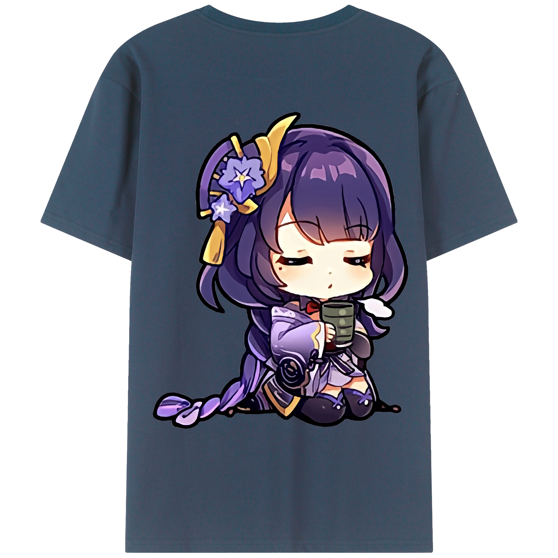 げんし神 雷電将軍 らいでんしょうぐん genshin Raiden Shogun レディース半袖Tシャツ(バックプリント)