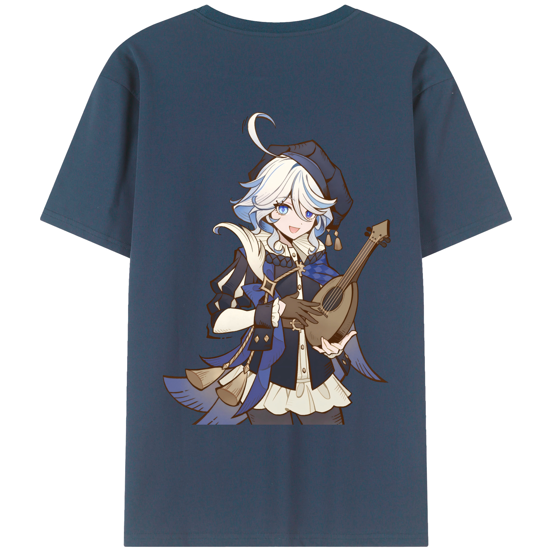 げんし神 フリーナ genshin Furina レディース半袖Tシャツ(バックプリント)