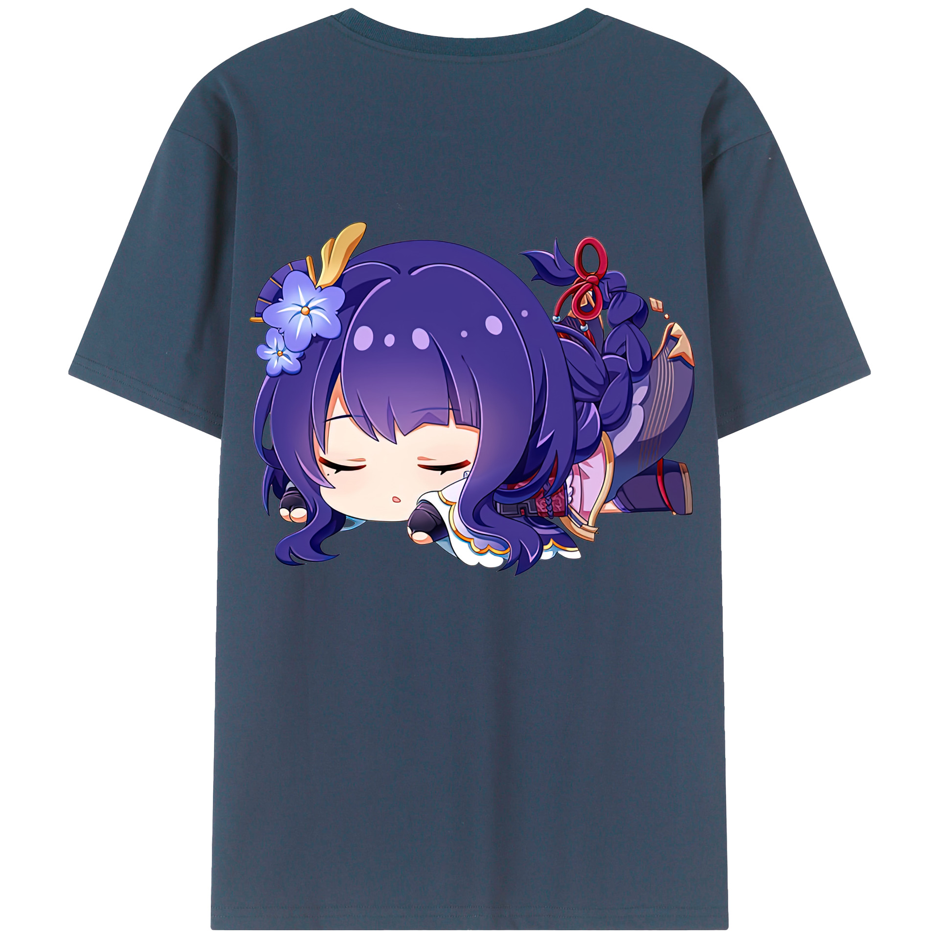 げんし神 雷電将軍 らいでんしょうぐん genshin Raiden Shogun レディース半袖Tシャツ(バックプリント)