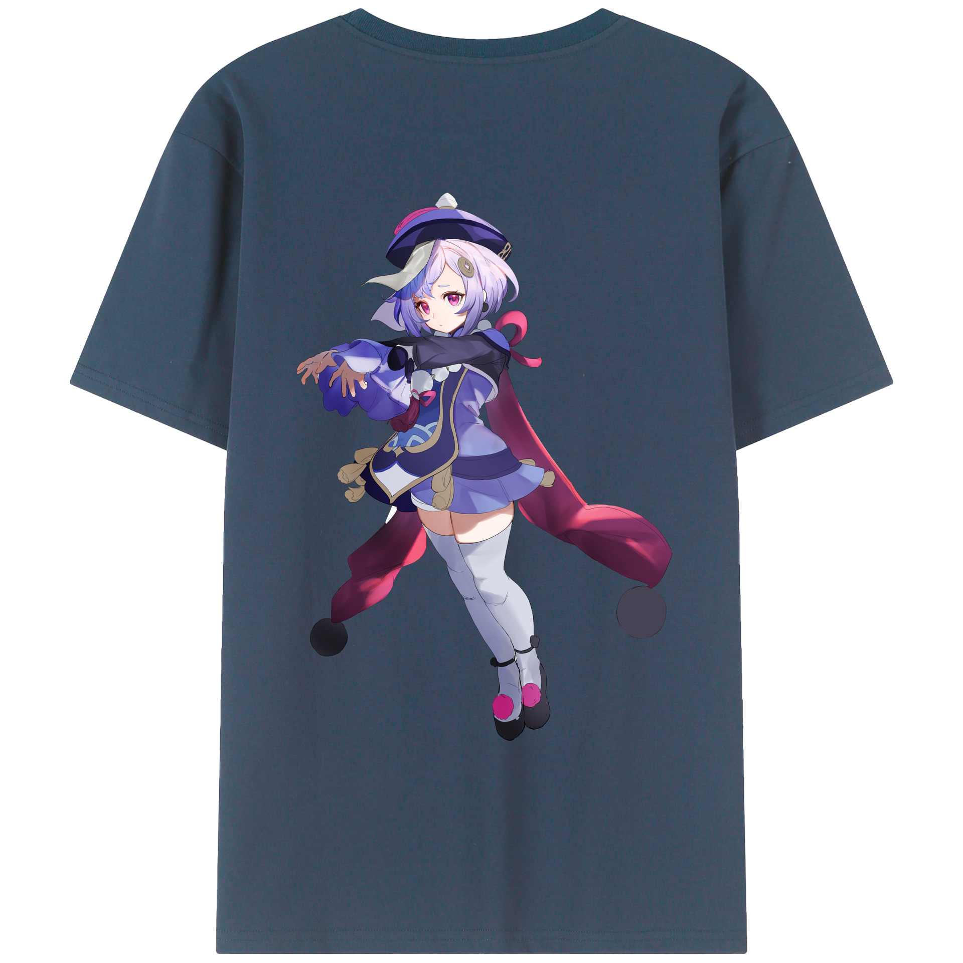 げんし神 七七 なな  genshin Nana レディース半袖Tシャツ(バックプリント)