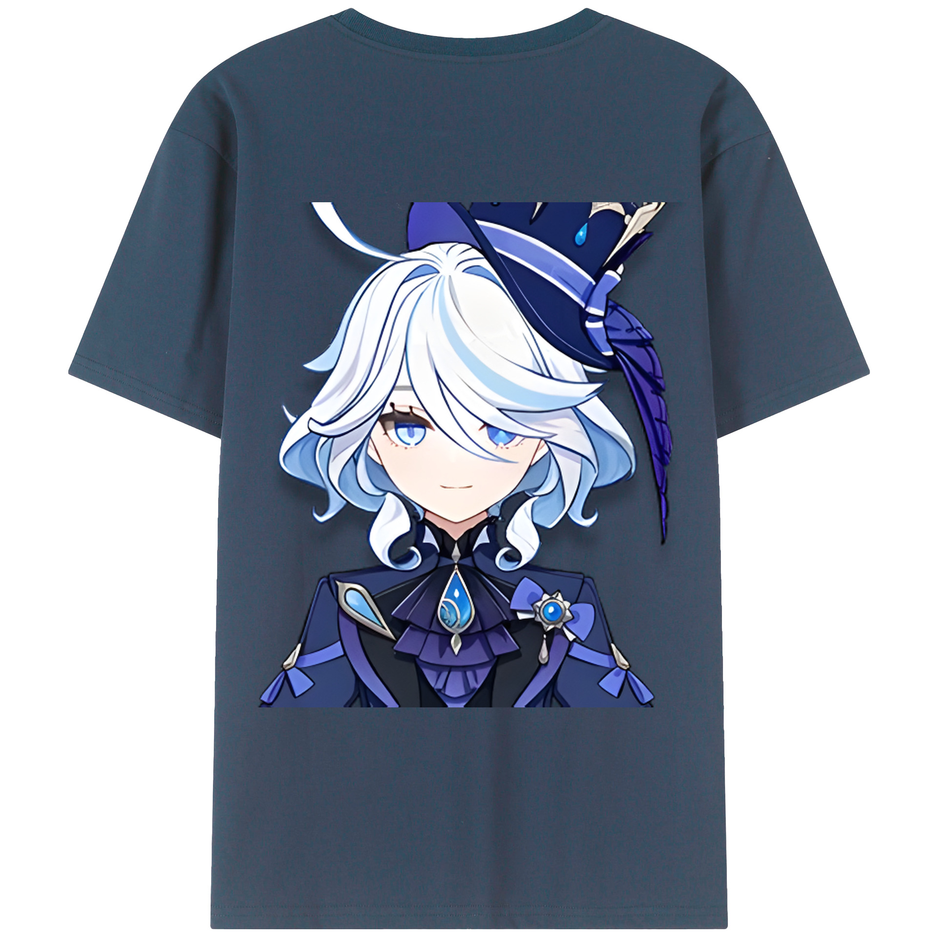 げんし神 フリーナ genshin Furina レディース半袖Tシャツ(バックプリント)